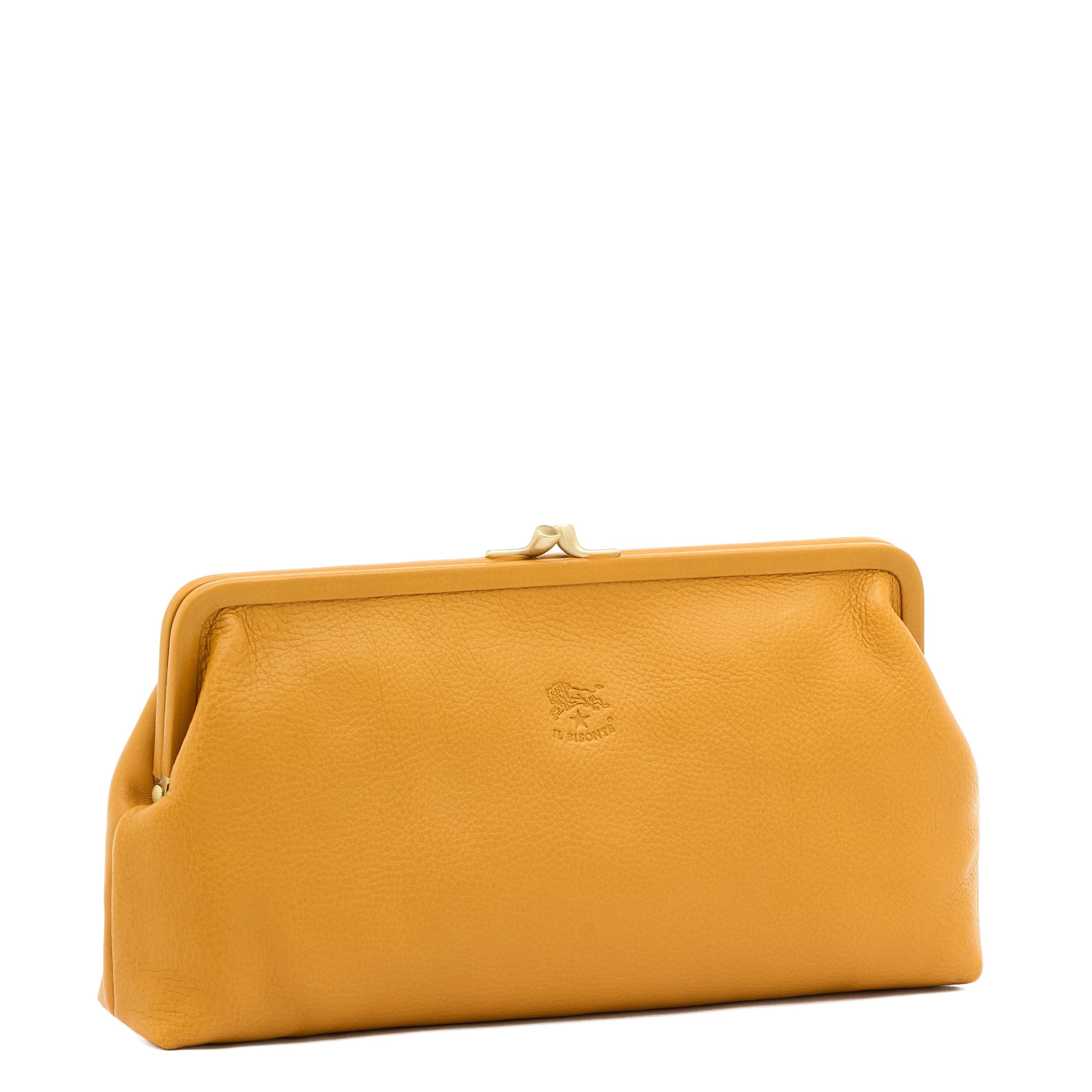 Il Bisonte Manuela Clutch Giallo Vollleder Gelb
