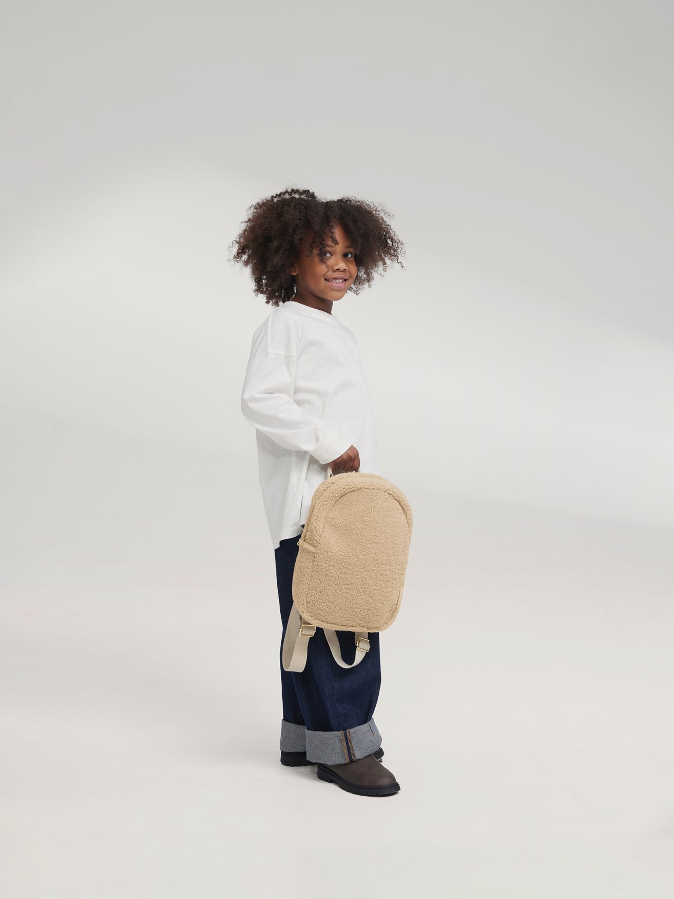 Studio Noos Teddy Mini Backpack Ecru Rucksack Kinder