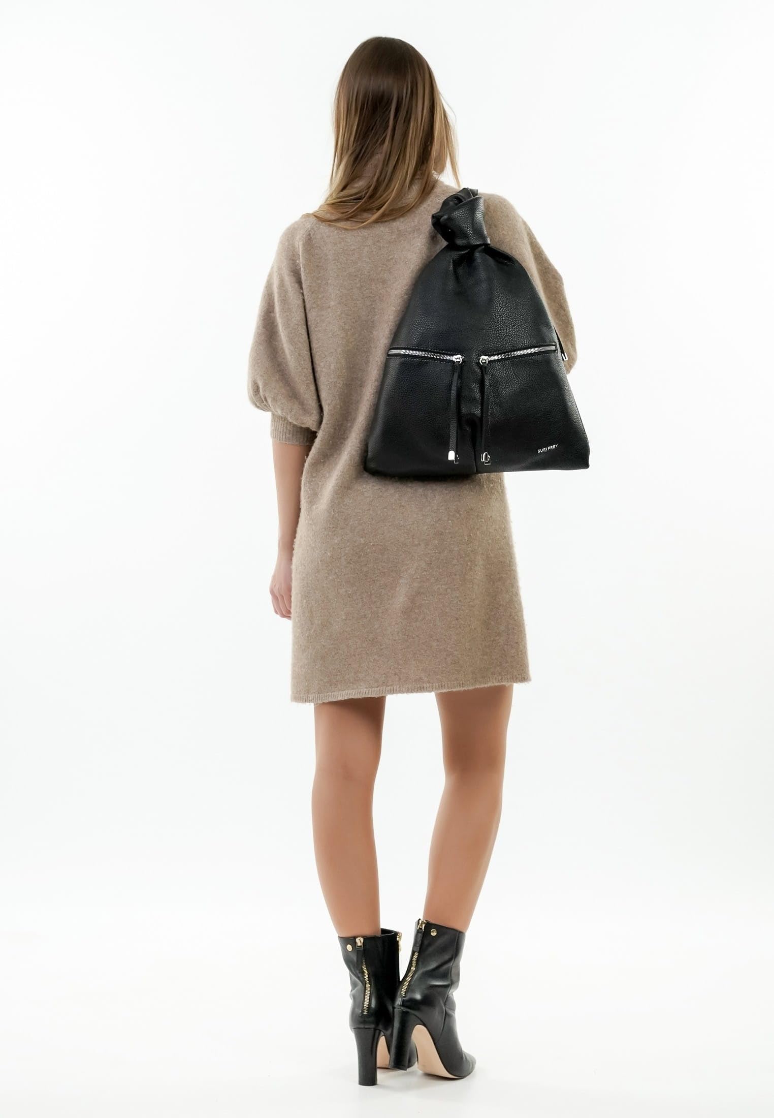 SURI FREY Freddy Backpack Rucksack Schwarz flach