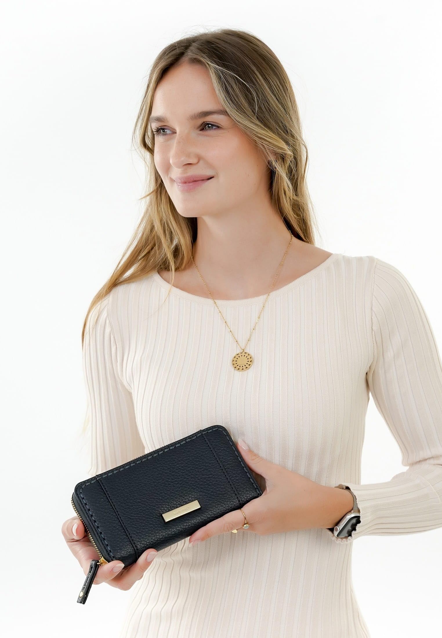 SURI FREY Ginny Zip Around Wallet Geldbörse Navy