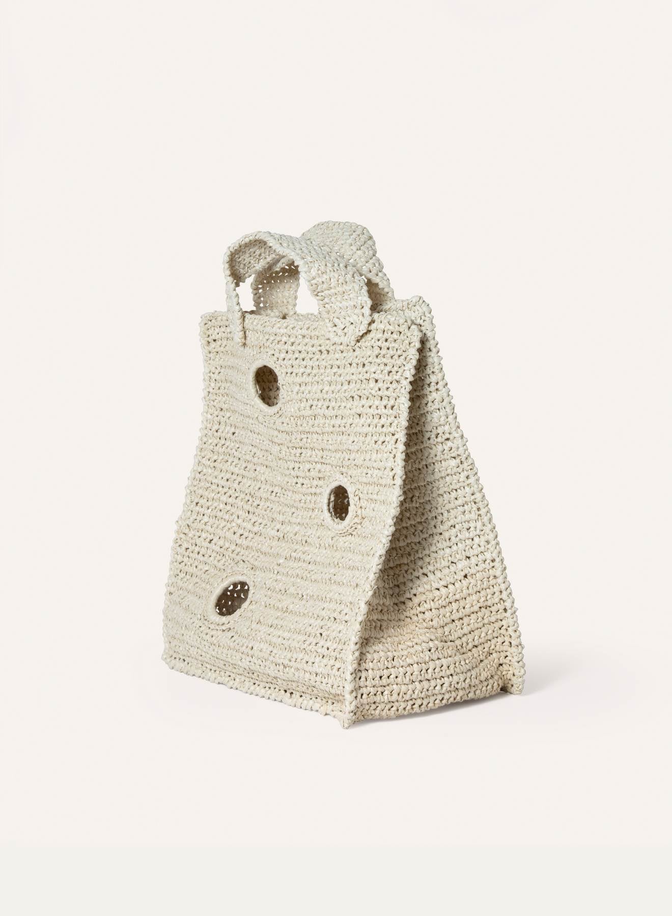 Maria la Rosa Hole WBS24.15 Tasche Tabacco Rafia