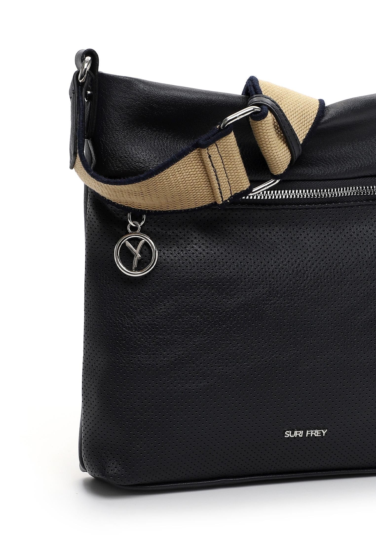 SURI FREY Patsy Crossover Bag Umhängetasche Blue Perforation