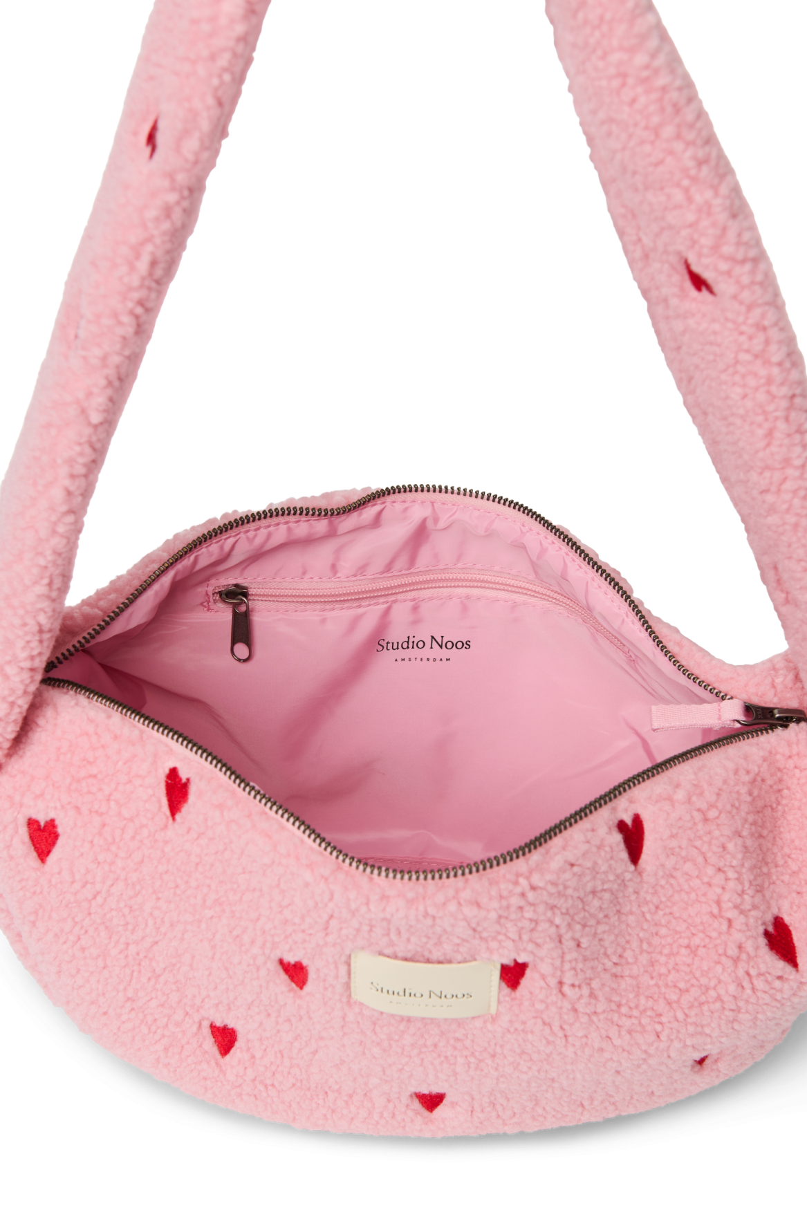 Studio Noos Teddy Mini Cross Body Umhängetasche Rosa Hearts