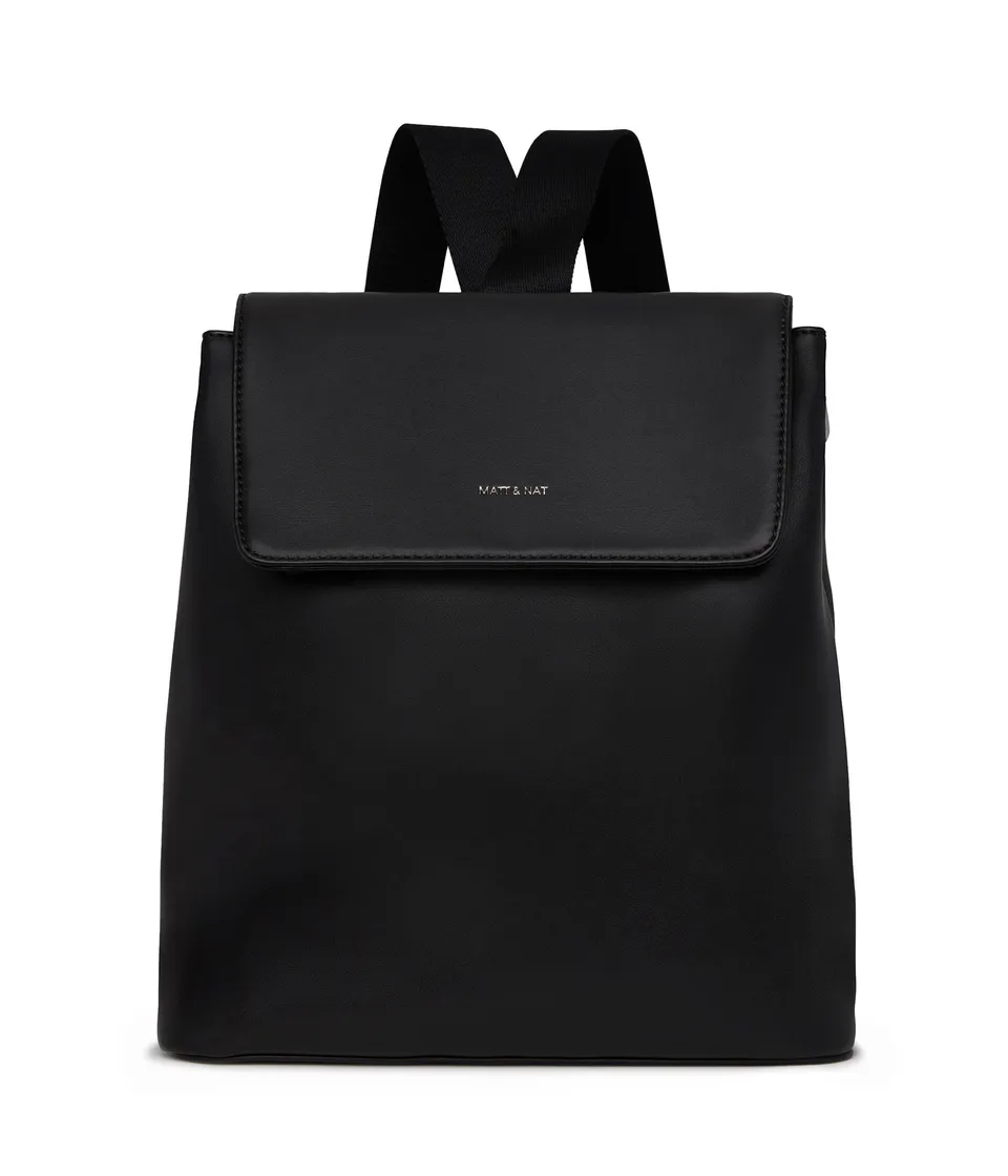 Matt & Nat Loom Annex Rucksack Schwarz 3-fächrig