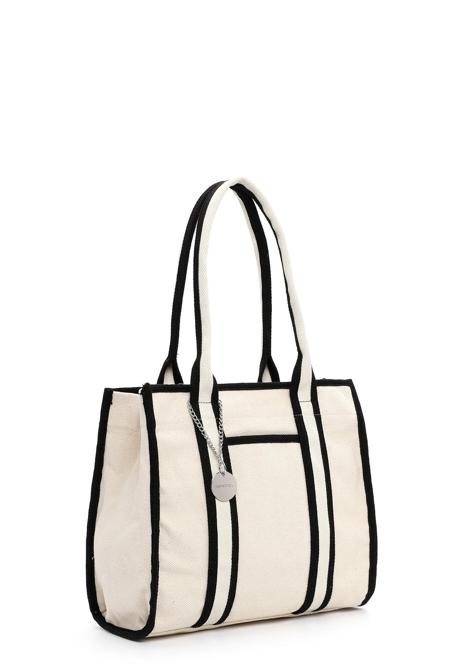 SURI FREY Bethany Cityshopper M Shopper Schwarz Canvas