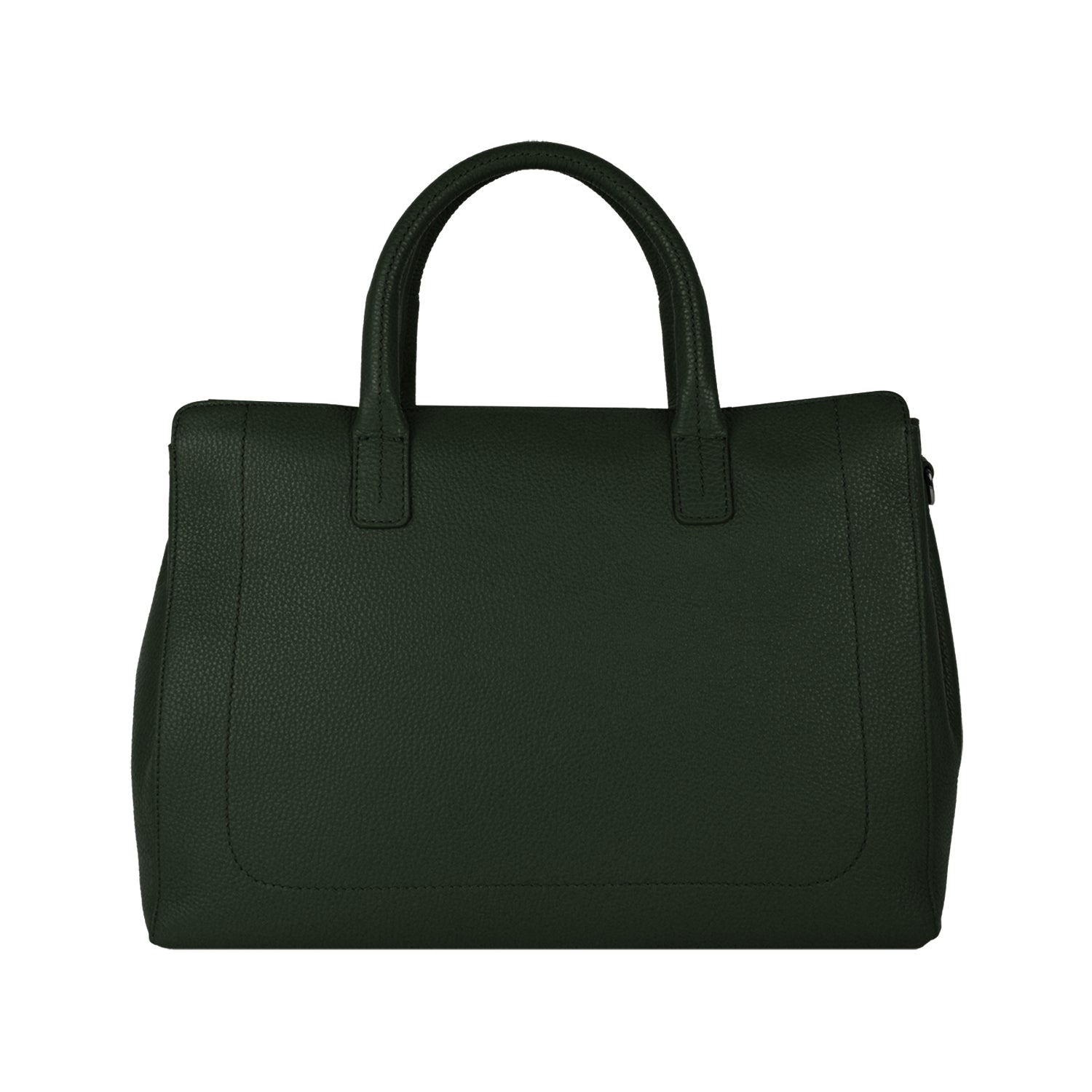 Lamarthe Paris Handtasche Grün Vollleder 38 cm