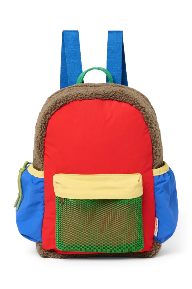 Studio Noos Patchwork Midi Backpack Rucksack Fiery Red Kinder