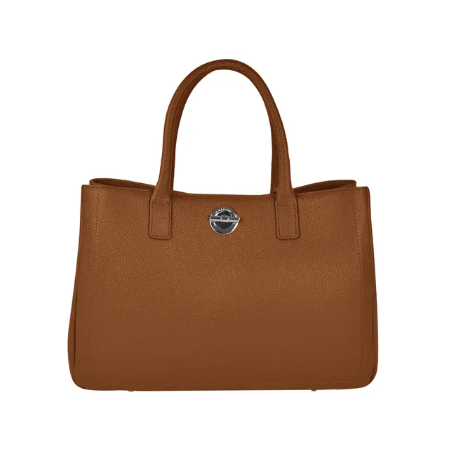 Lamarthe Paris Handtasche Vollleder cognac