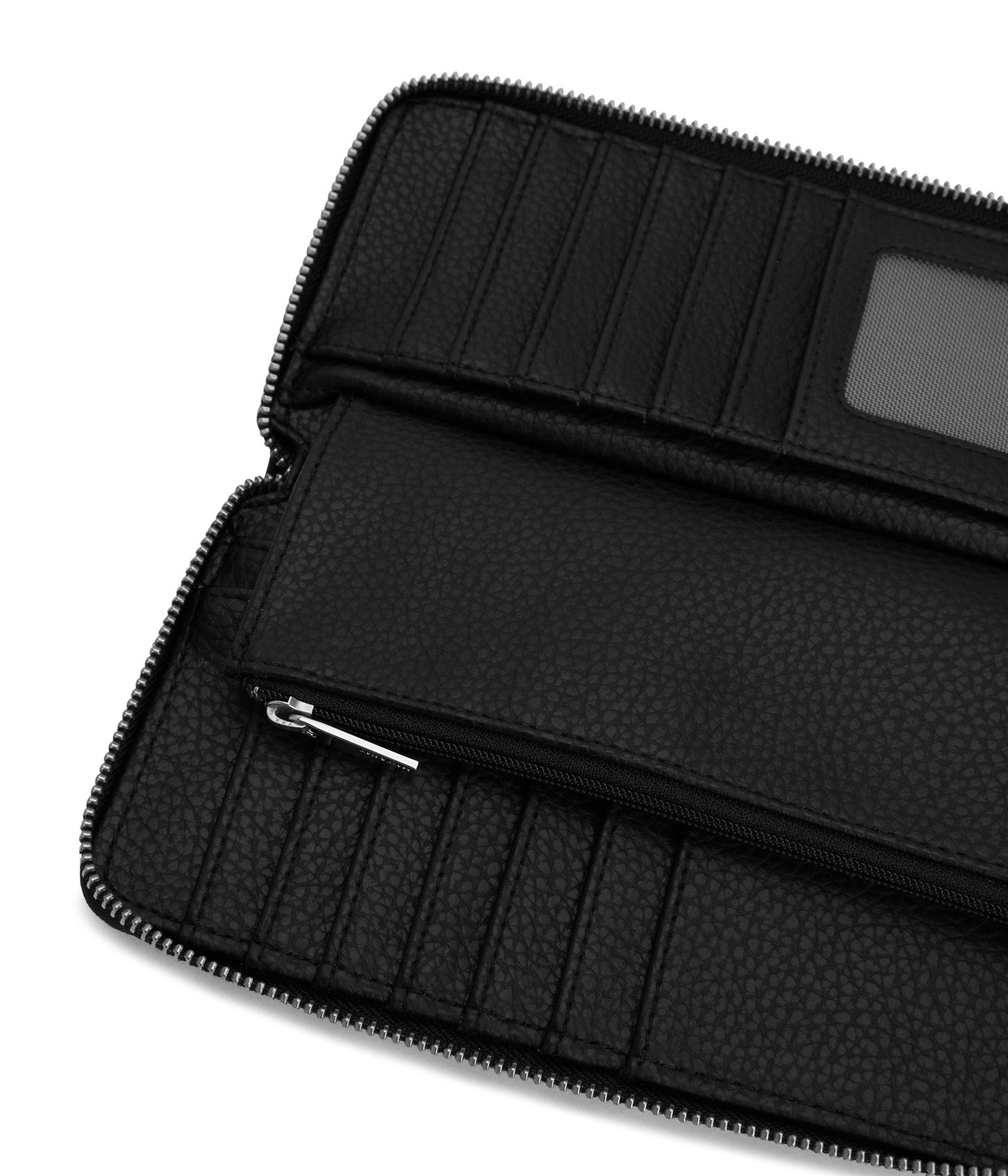 Matt & Nat Purity Central Wallet Schwarz Reißverschluss