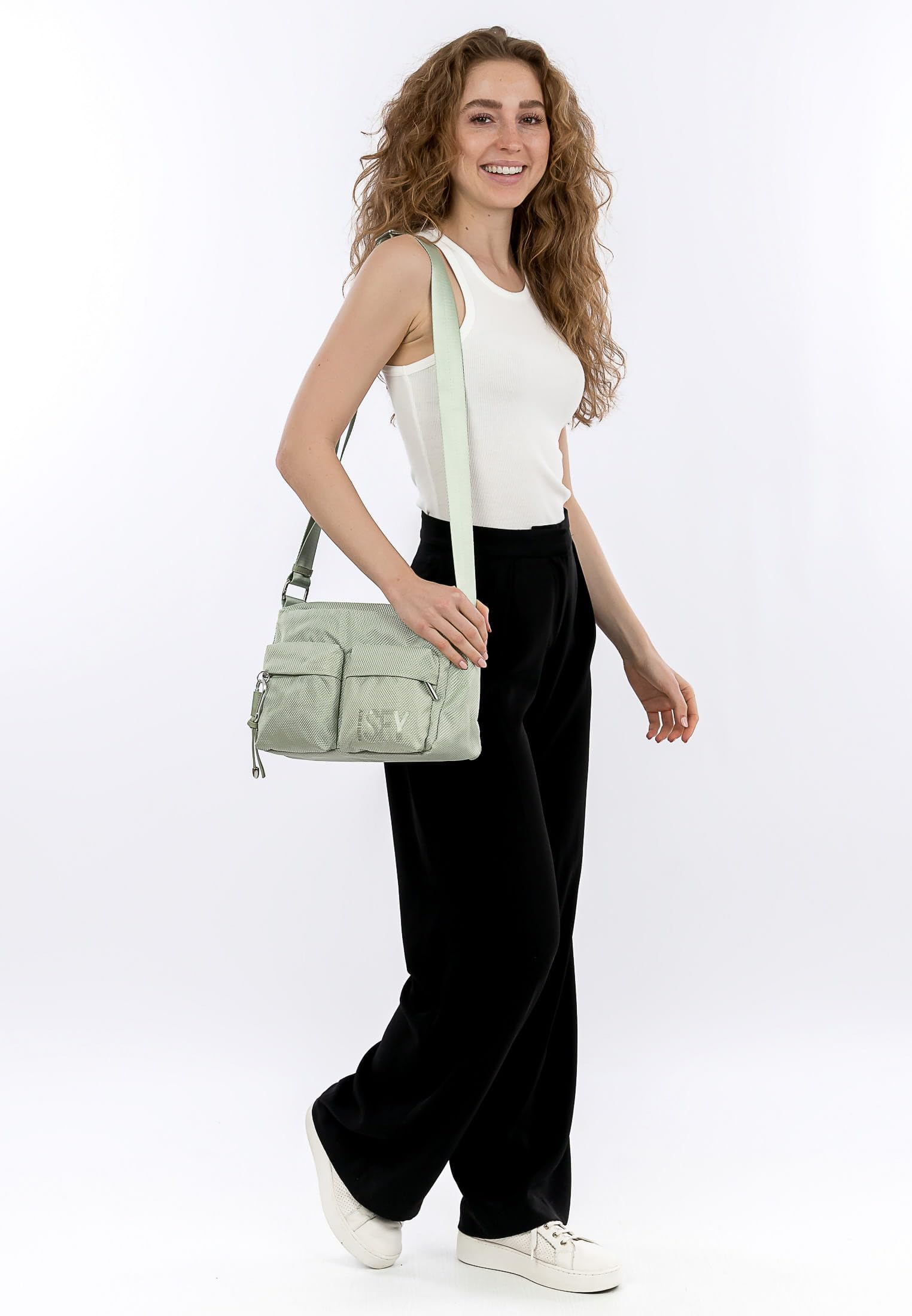 SURI FREY Marry Handbag Zipper L Umhängetasche Pistacchio