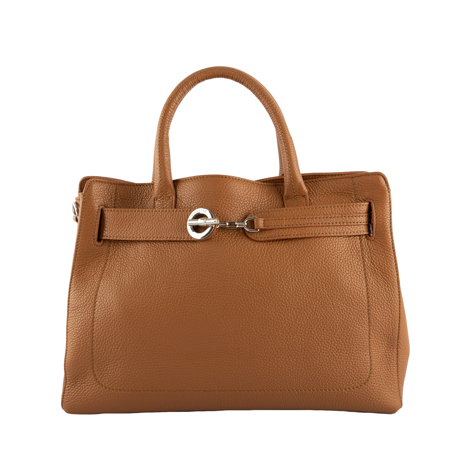 Lamarthe Paris Handtasche Cognac Vollleder 38 cm