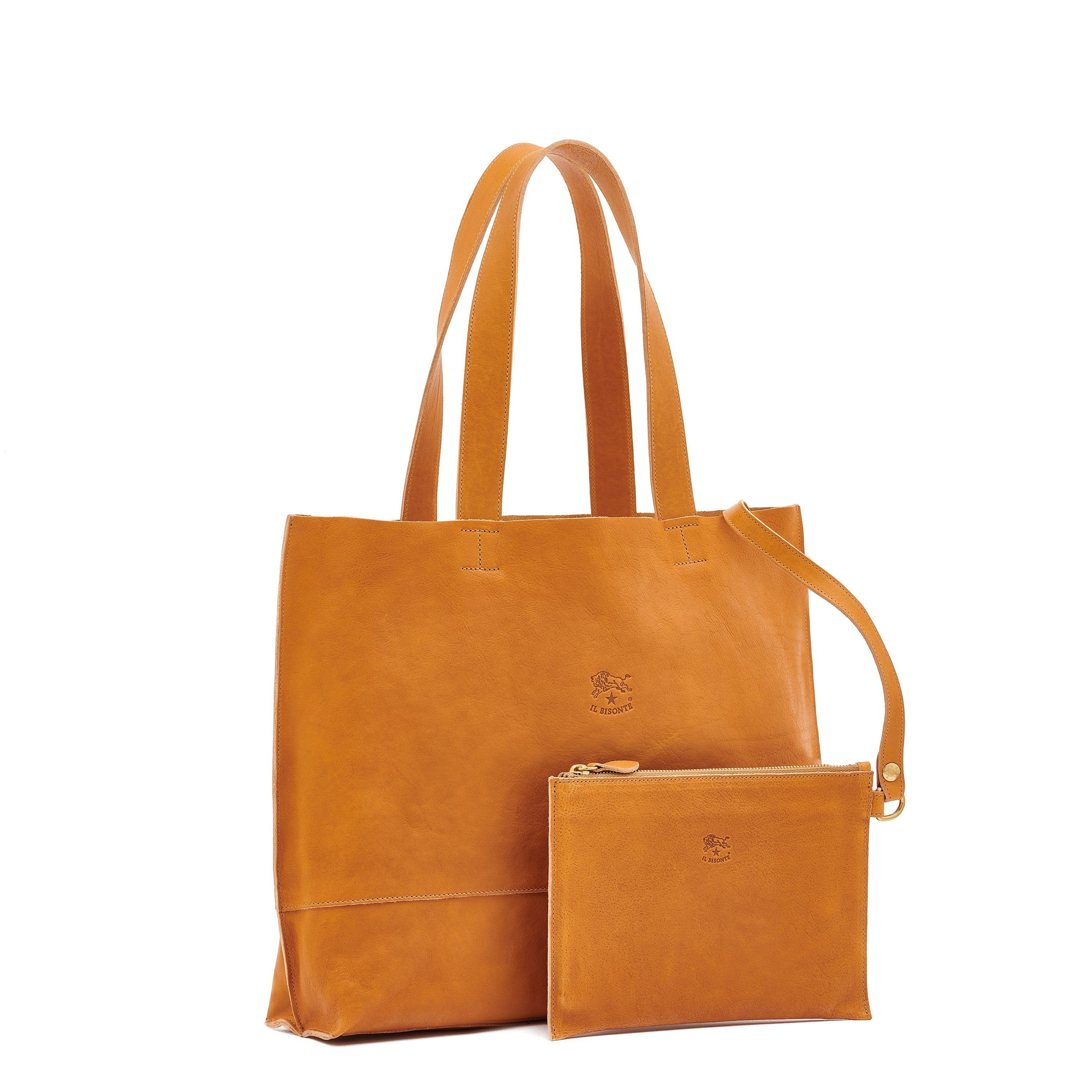 Il Bisonte Talamone Shopper Damen Naturale Vollleder