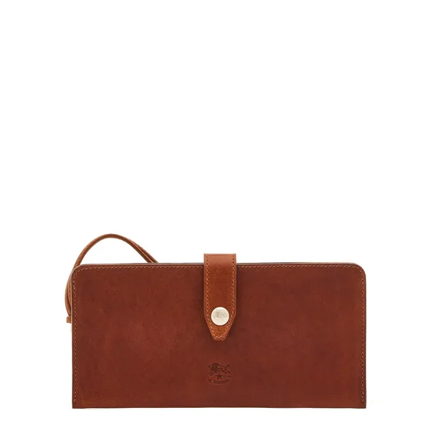 Il Bisonte 1990 Handytasche Sepia Vollleder