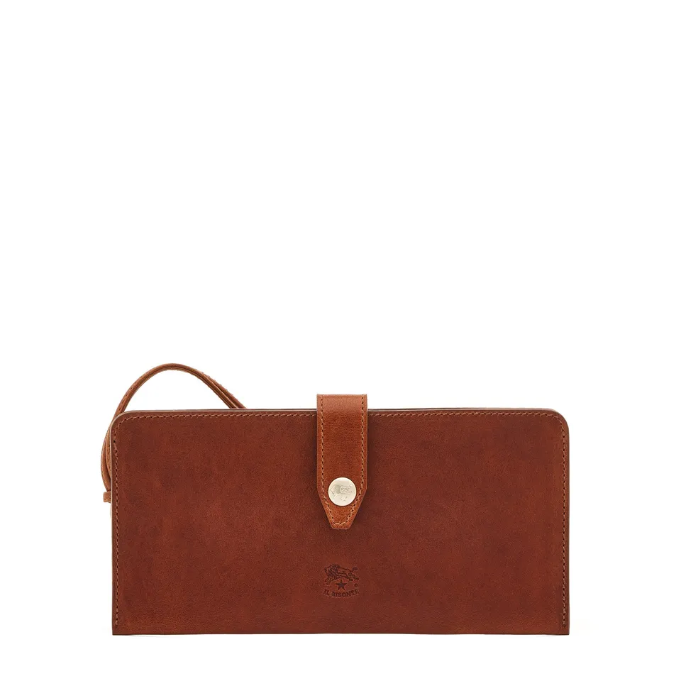 Il Bisonte 1990 Handytasche Sepia Vollleder