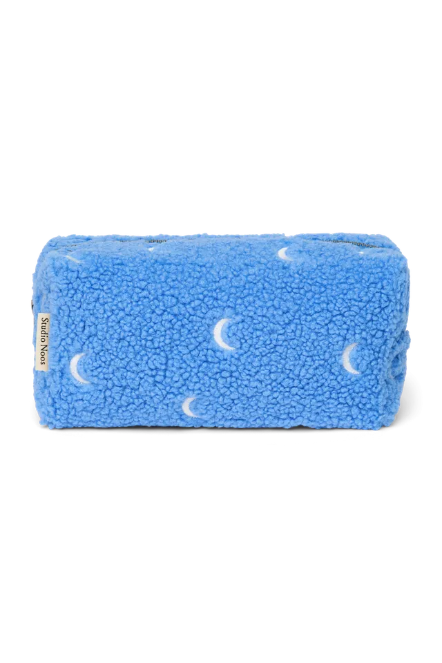 Studio Noos Teddy Pouch Light Blue Moon Kosmetiktasche