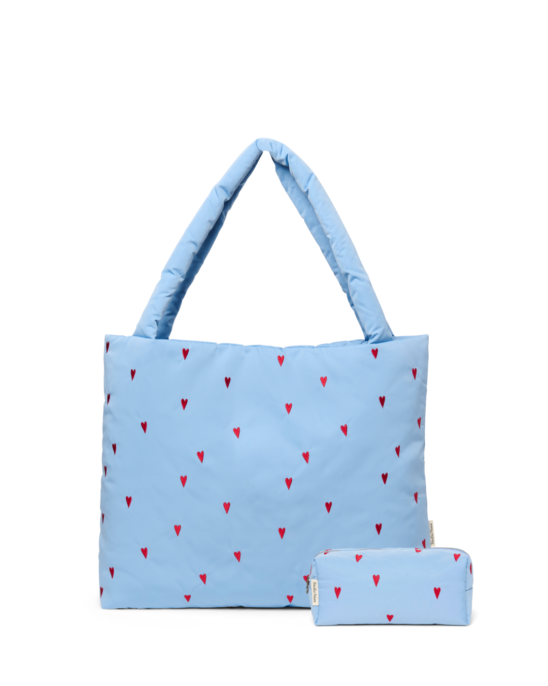 Studio Noos Classic Puffy Geschenkset Light Blue Tasche