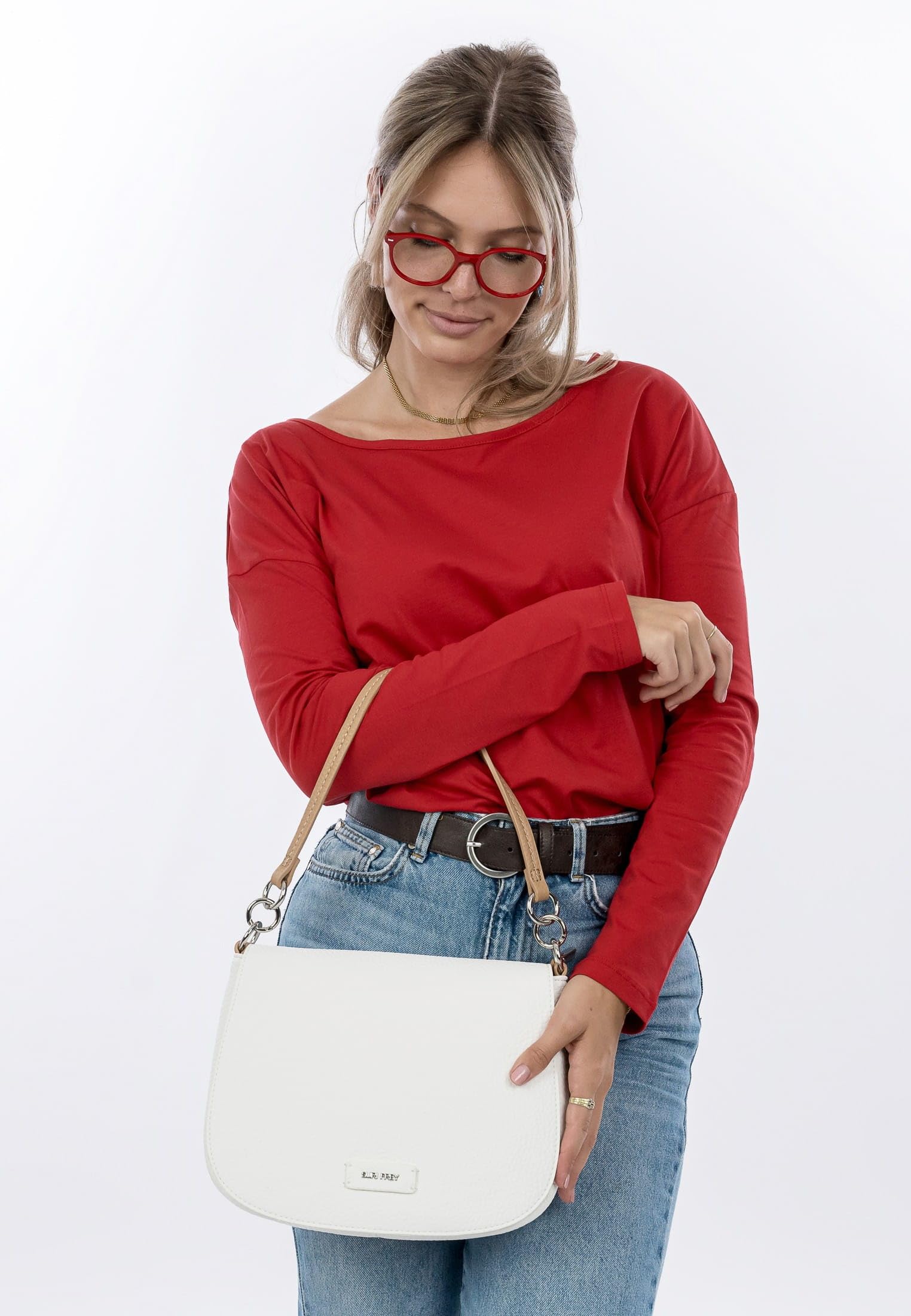 SURI FREY Batty Shoulder Bag Schultertasche White weiß Klappe