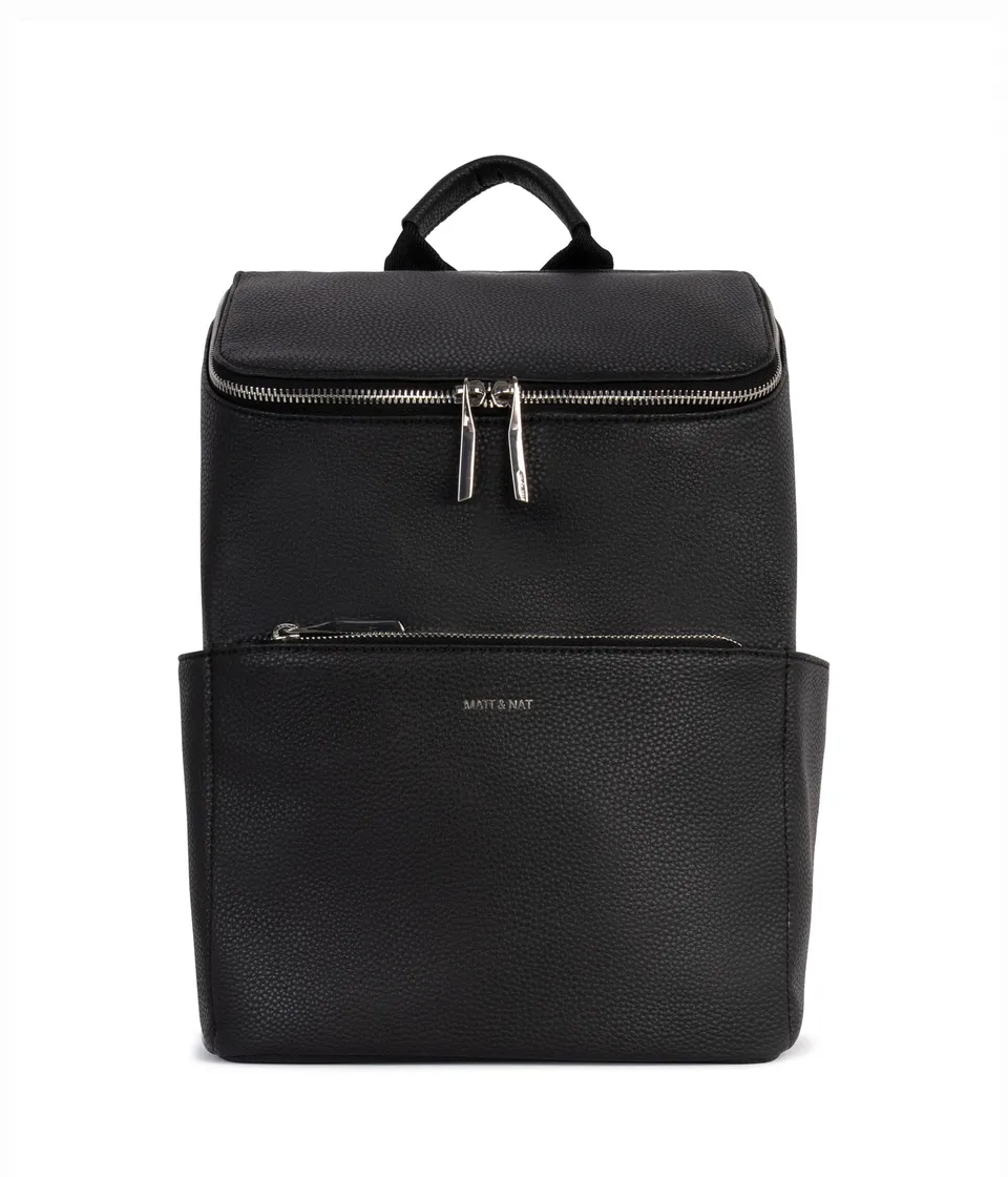 Matt & Nat Grain Brave Rucksack Schwarz 13 Zoll vegan