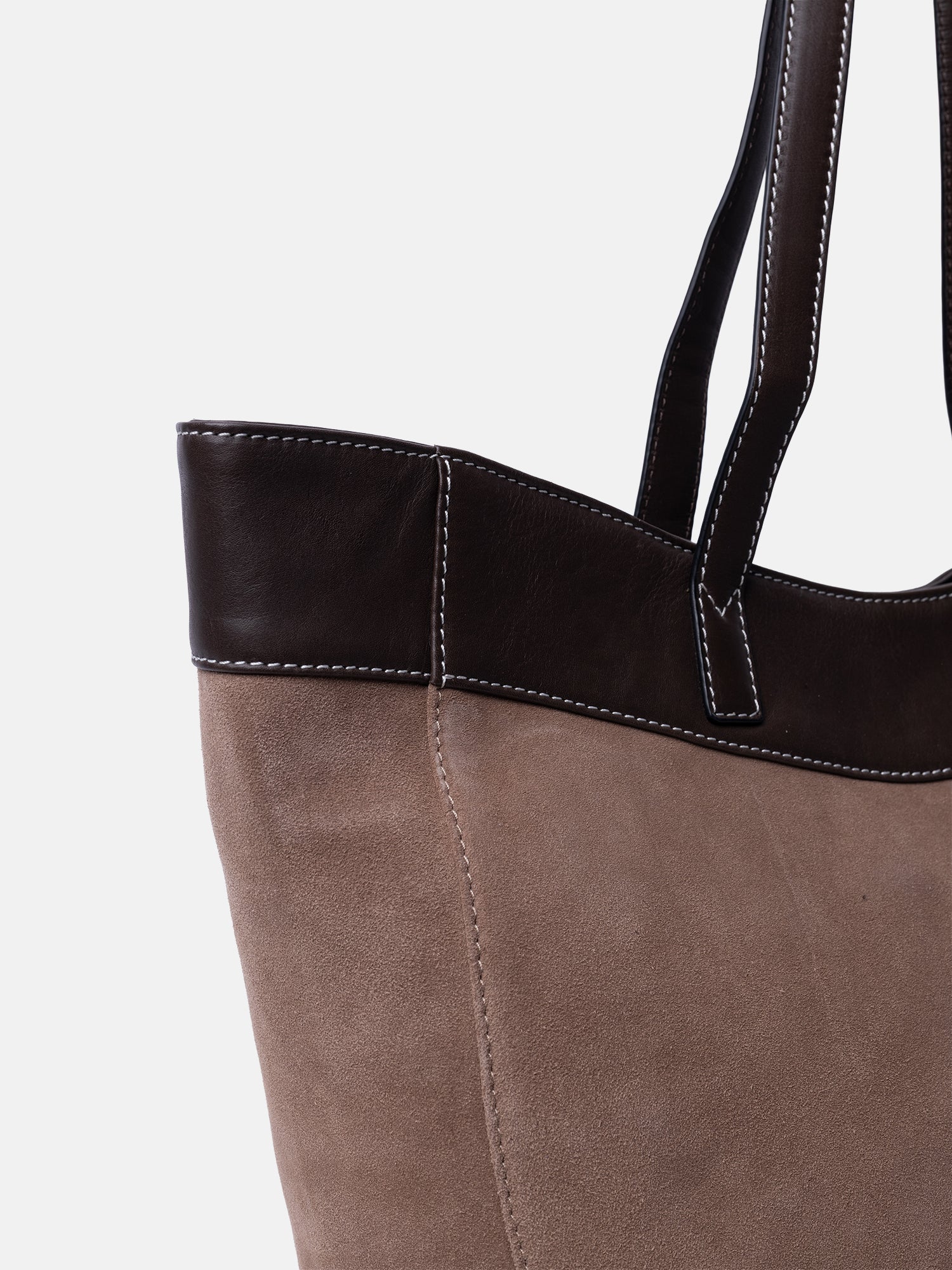 RE:DESIGNED Sol Big Handtasche Grau Vollleder
