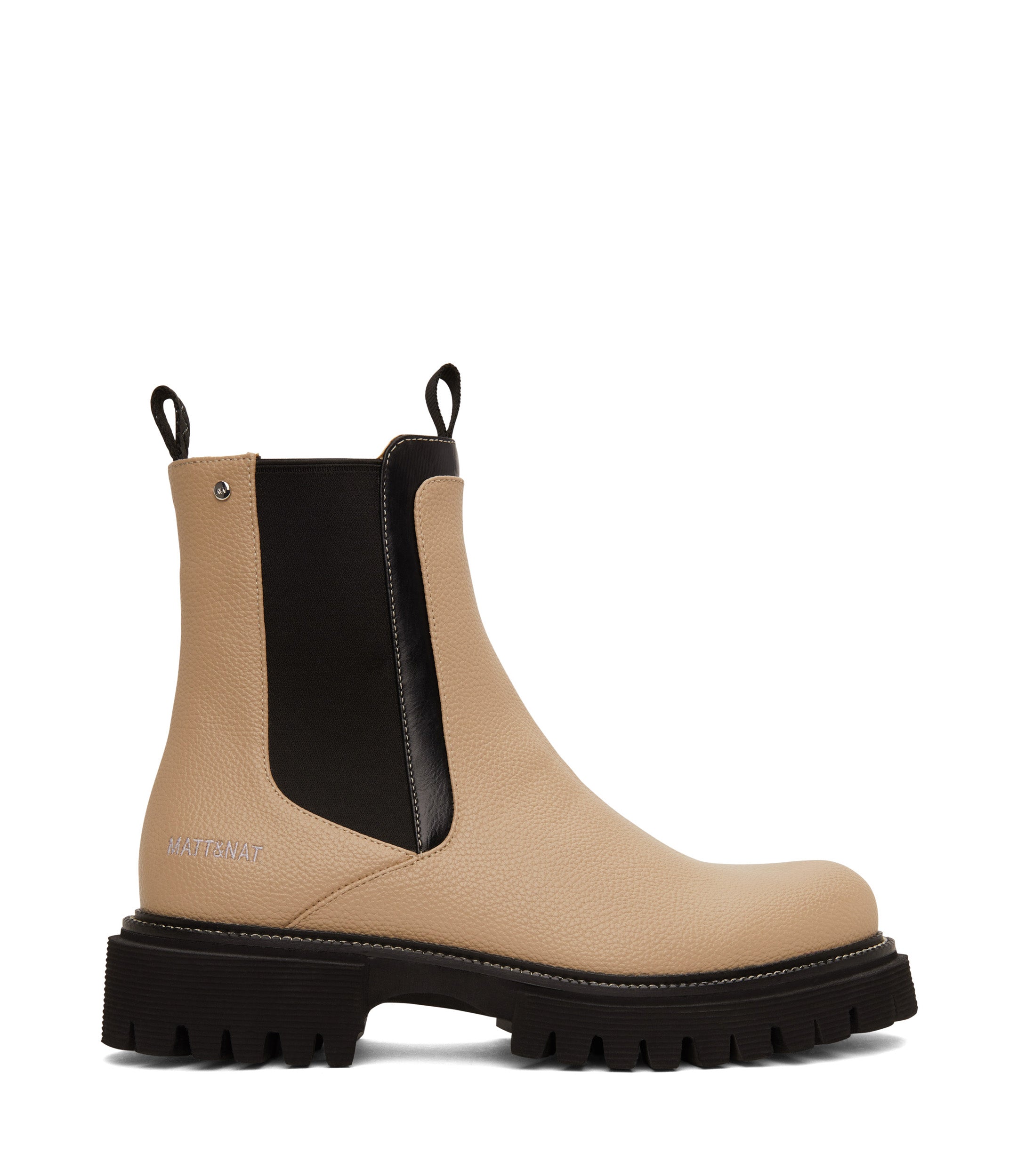 Matt & Nat Zuke Chelsea Boots Damen Schwarz vegan
