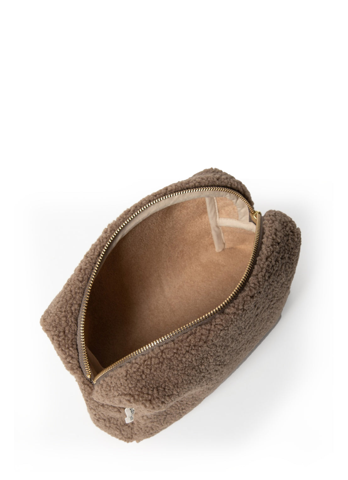 Studio Noos Teddy Pouch Täschchen Braun Reissverschluss
