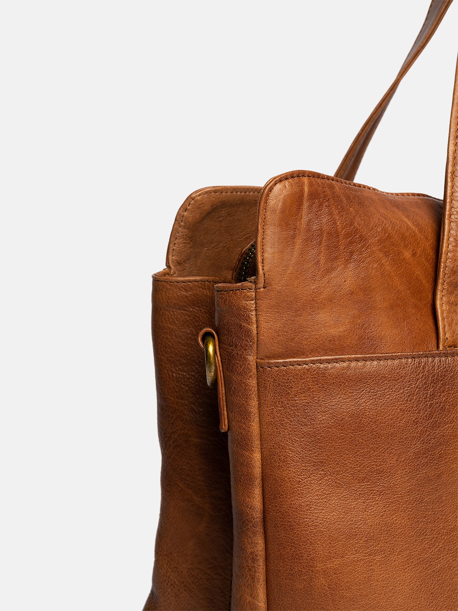 RE:DESIGNED Evia Urban Arbeitstasche Walnut Leder