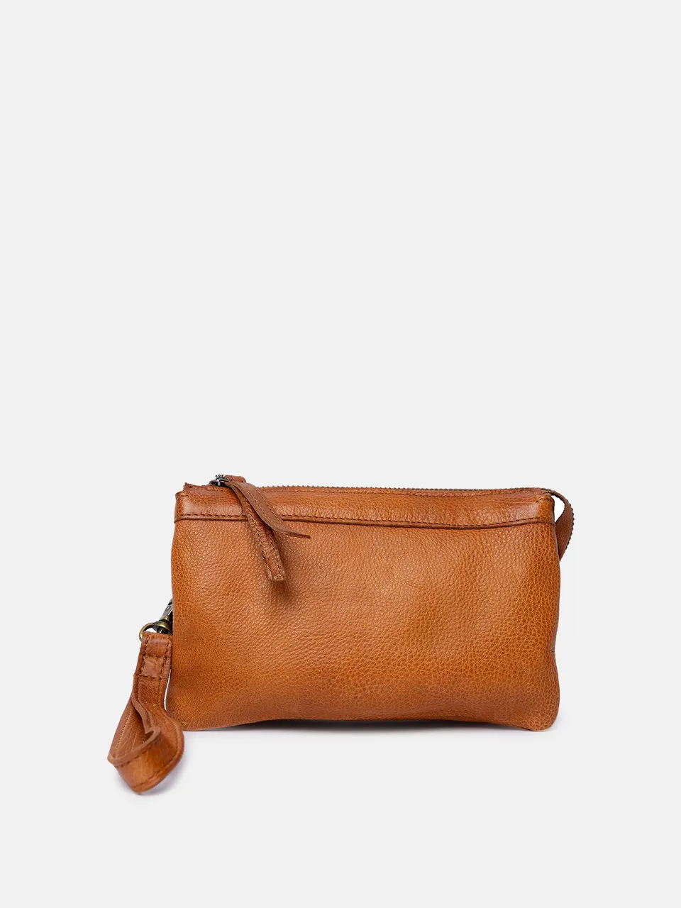 RE:DESIGNED Lisa Urban Clutch Burned Tan Vollleder