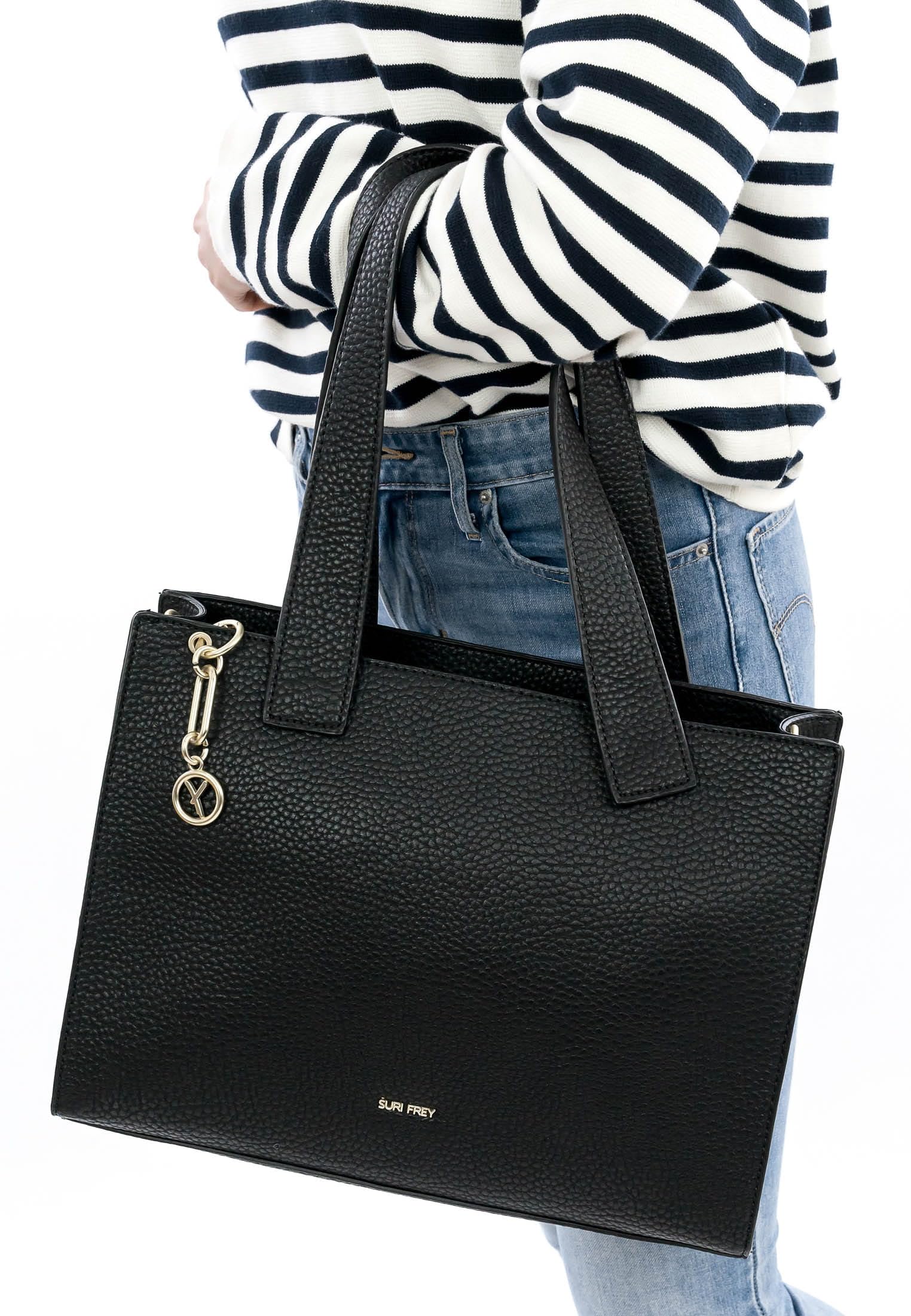 SURI FREY Gwenny Cityshopper M Shopper Schwarz Büro