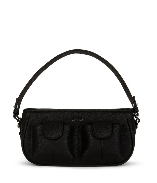 Matt & Nat NOON Purity Umhängetasche Schwarz vegan