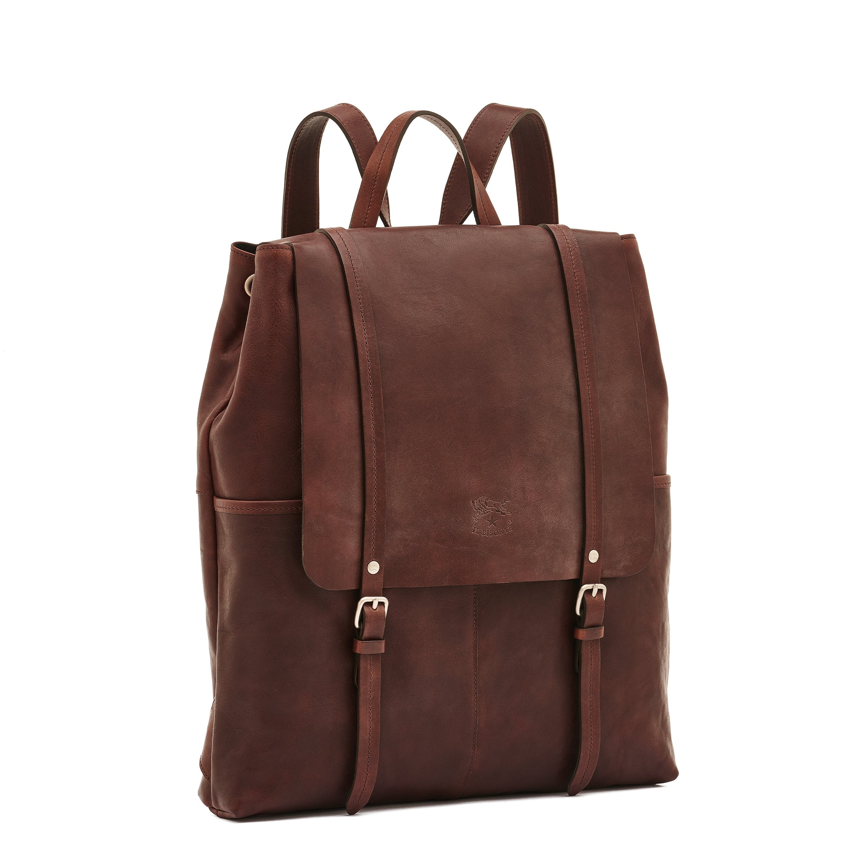 Il Bisonte Trappola Rucksack Caffè Vollleder Herren