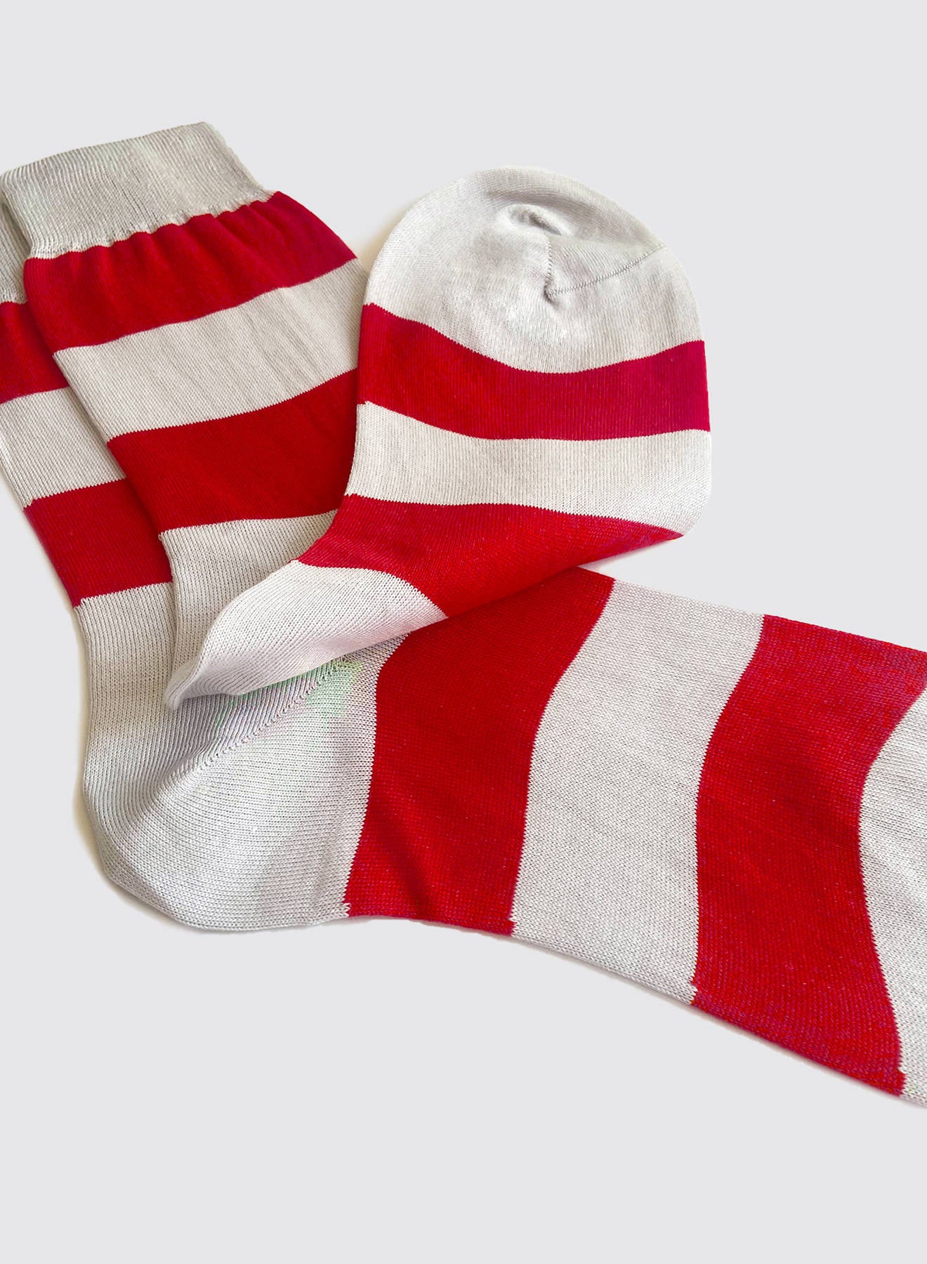 Maria la Rosa WD090RG1800 Socken Rot Bio-Baumwolle
