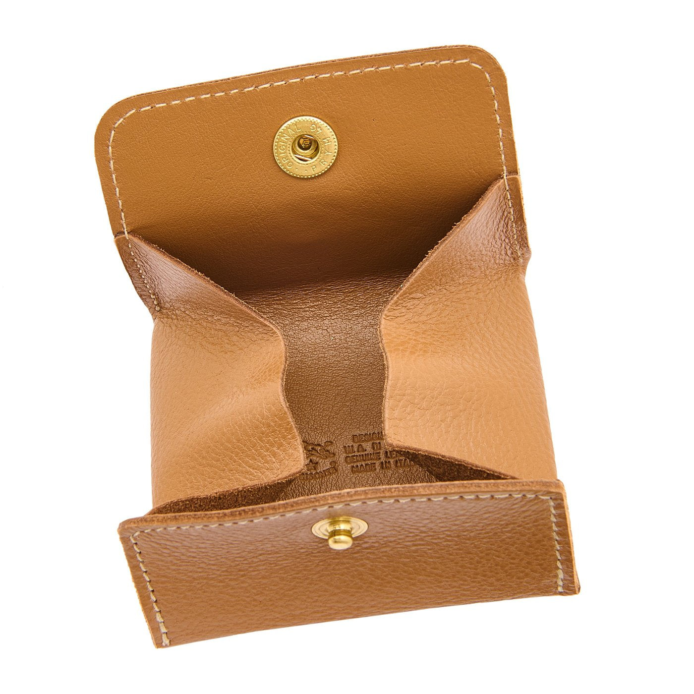 Il Bisonte Münzbeutel gianduia Vollleder