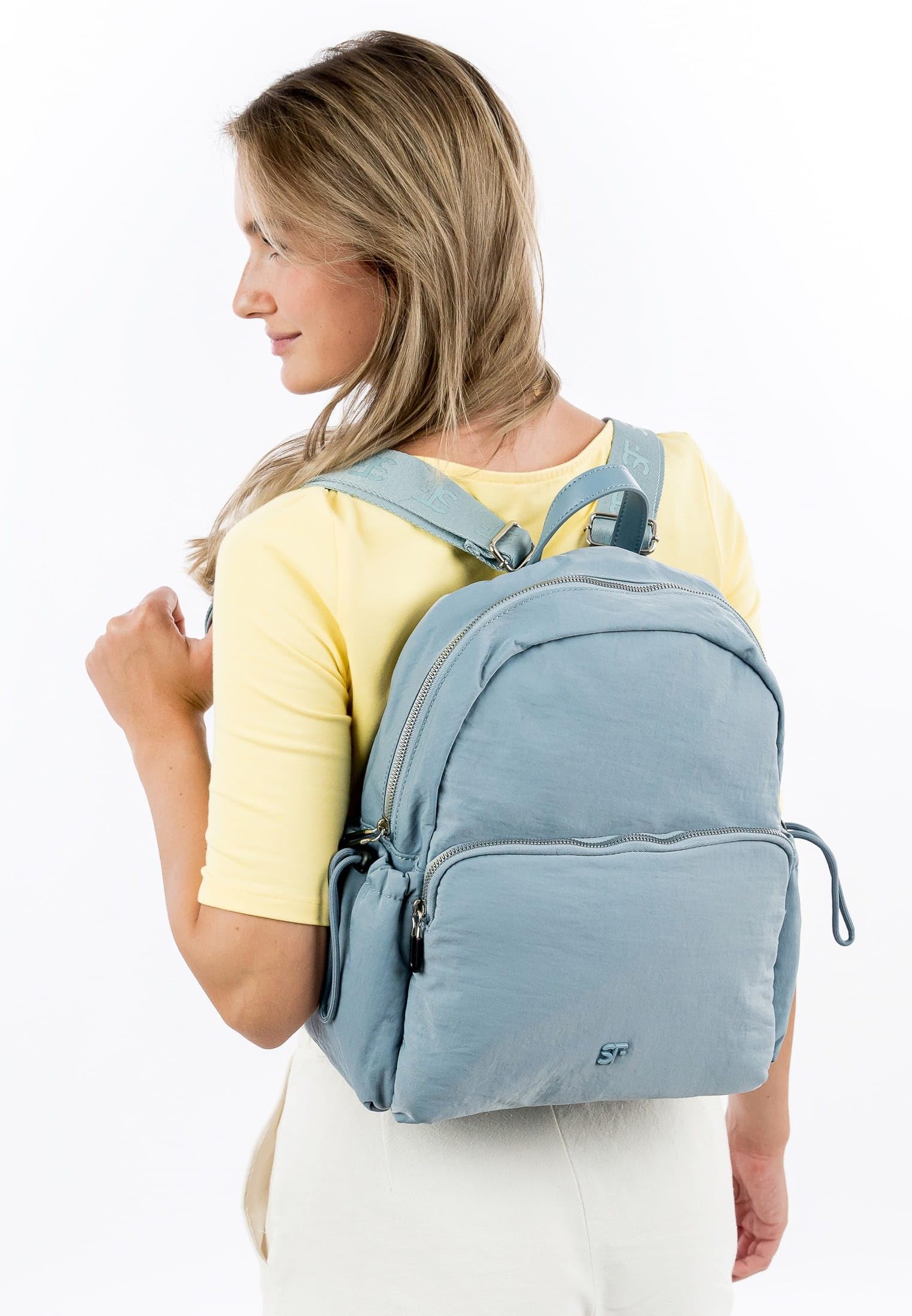 SURI FREY Abby Backpack Rucksack Denim mit Flaschenfach