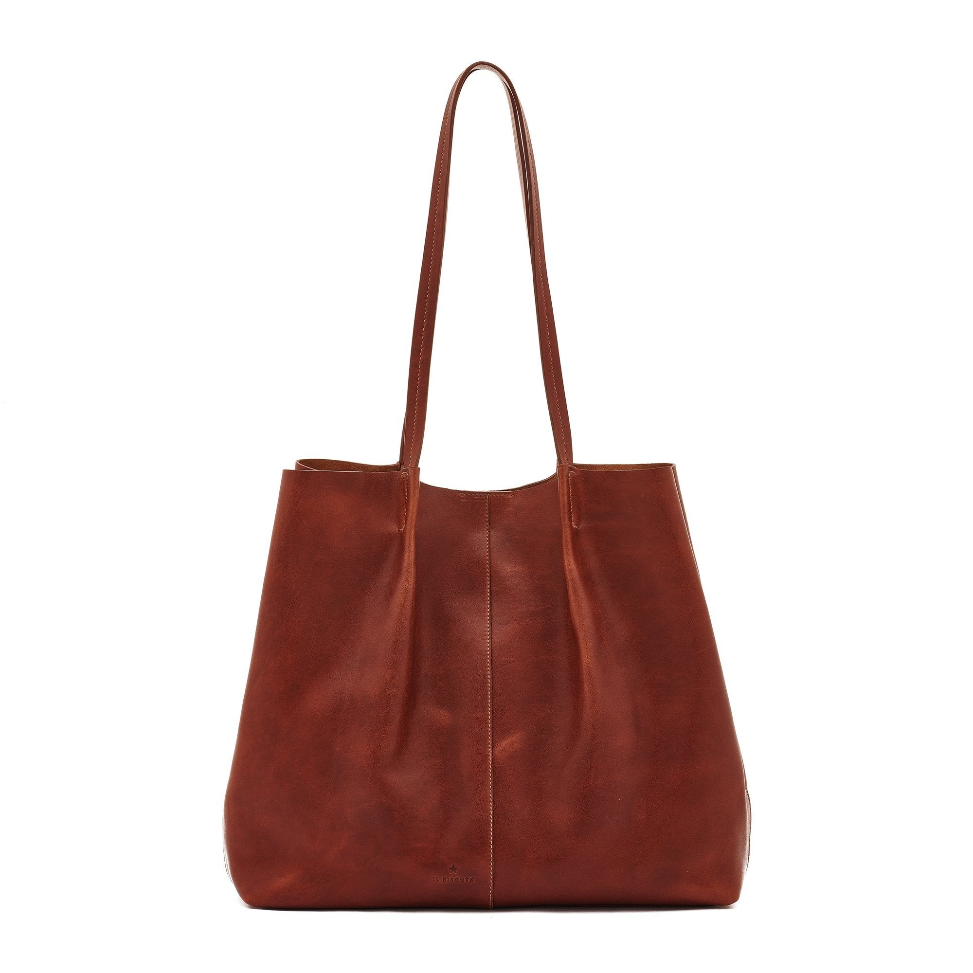 Il Bisonte Nina Shopper Seppia Vollleder Suede