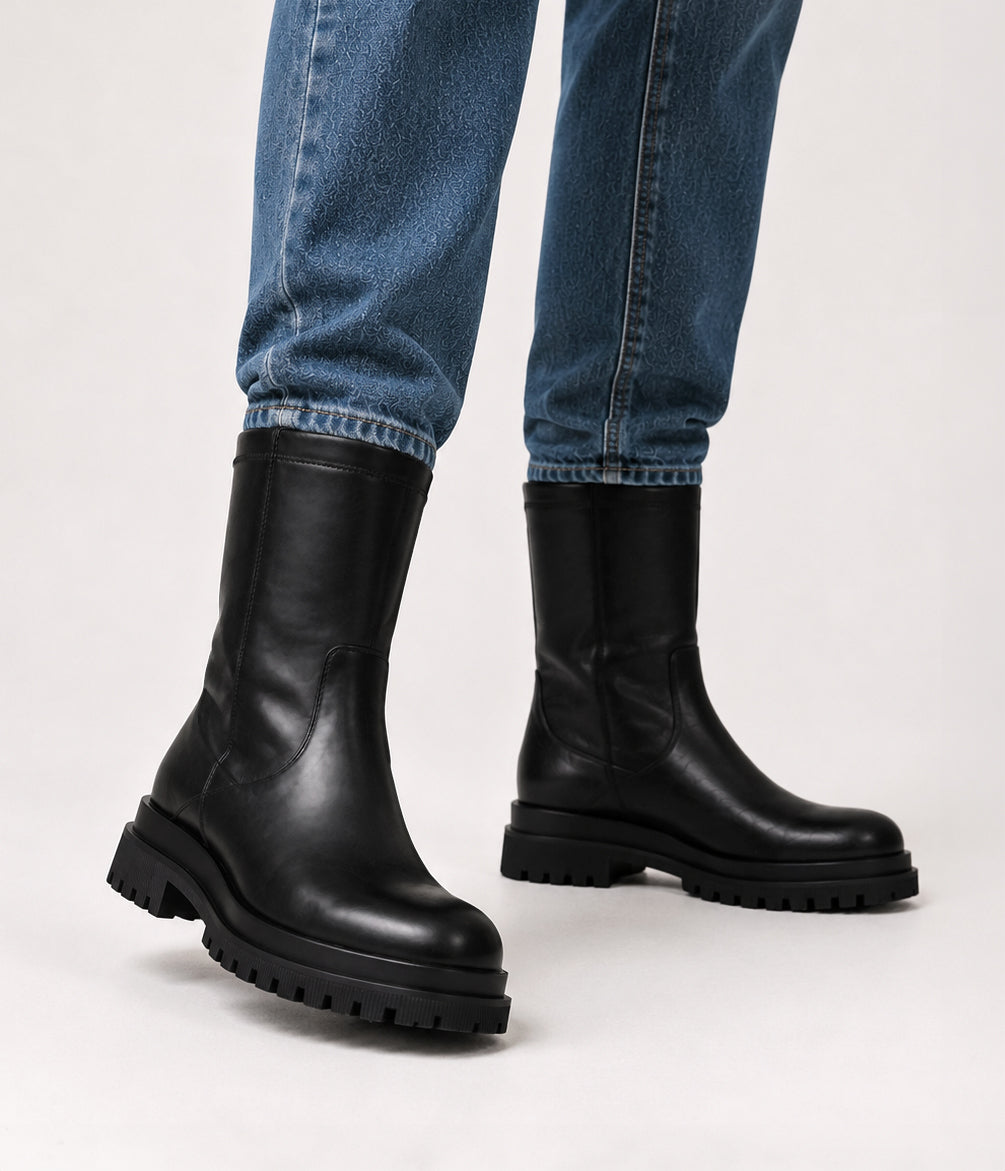 Matt & Nat Eniya Stiefel Schwarz Mid-Calf vegan 36-41