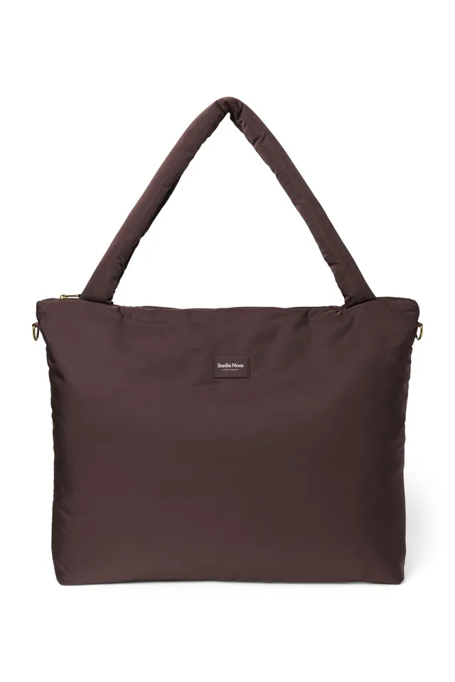 Studio Noos Puffy Diaper Bag Wickeltasche Braun Steppoptik