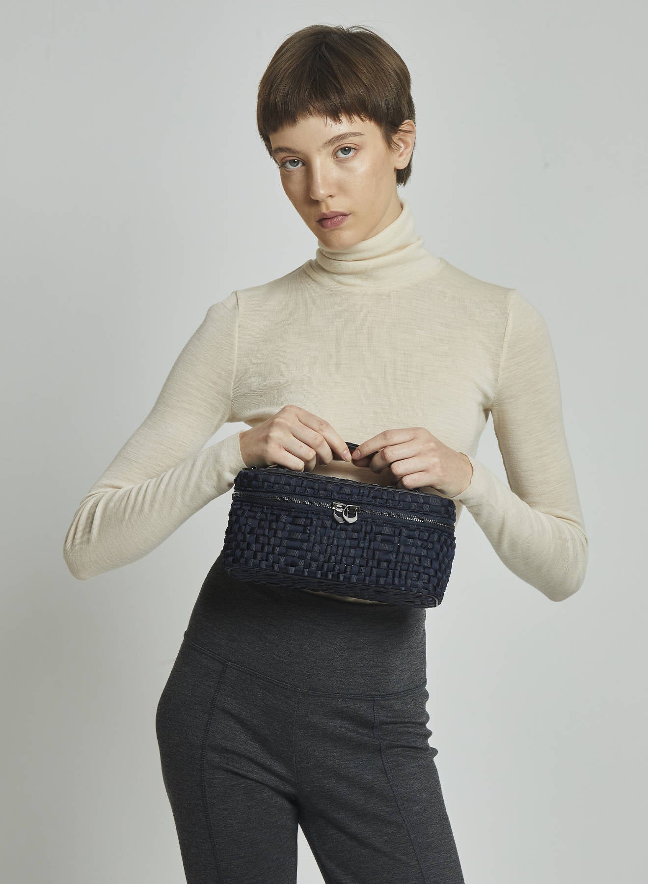 Maria la Rosa Mini Beauty Kosmetiktasche Natur Bandgewebe