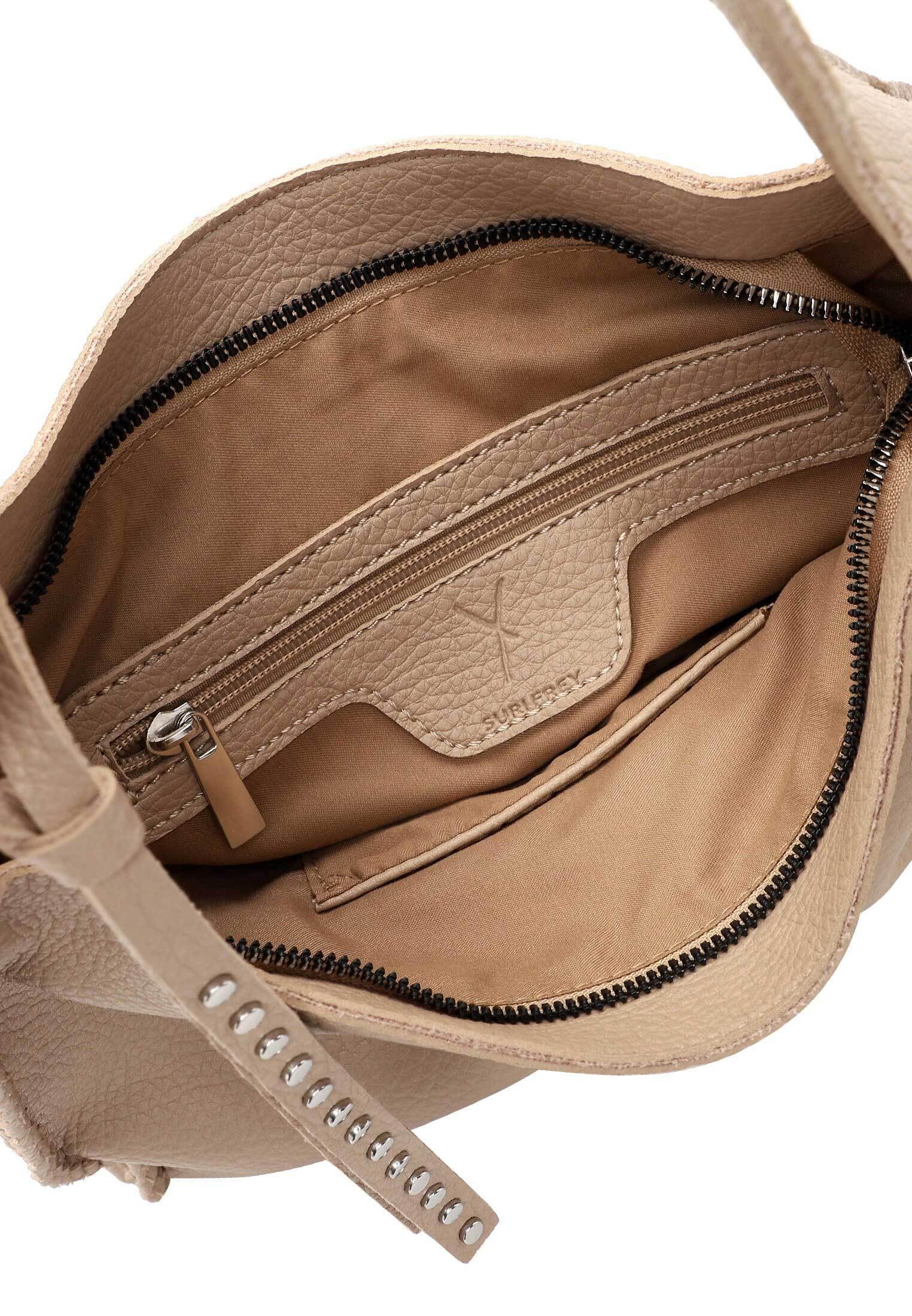 SURI FREY Franzy Hobo Bag S Schultertasche Sand