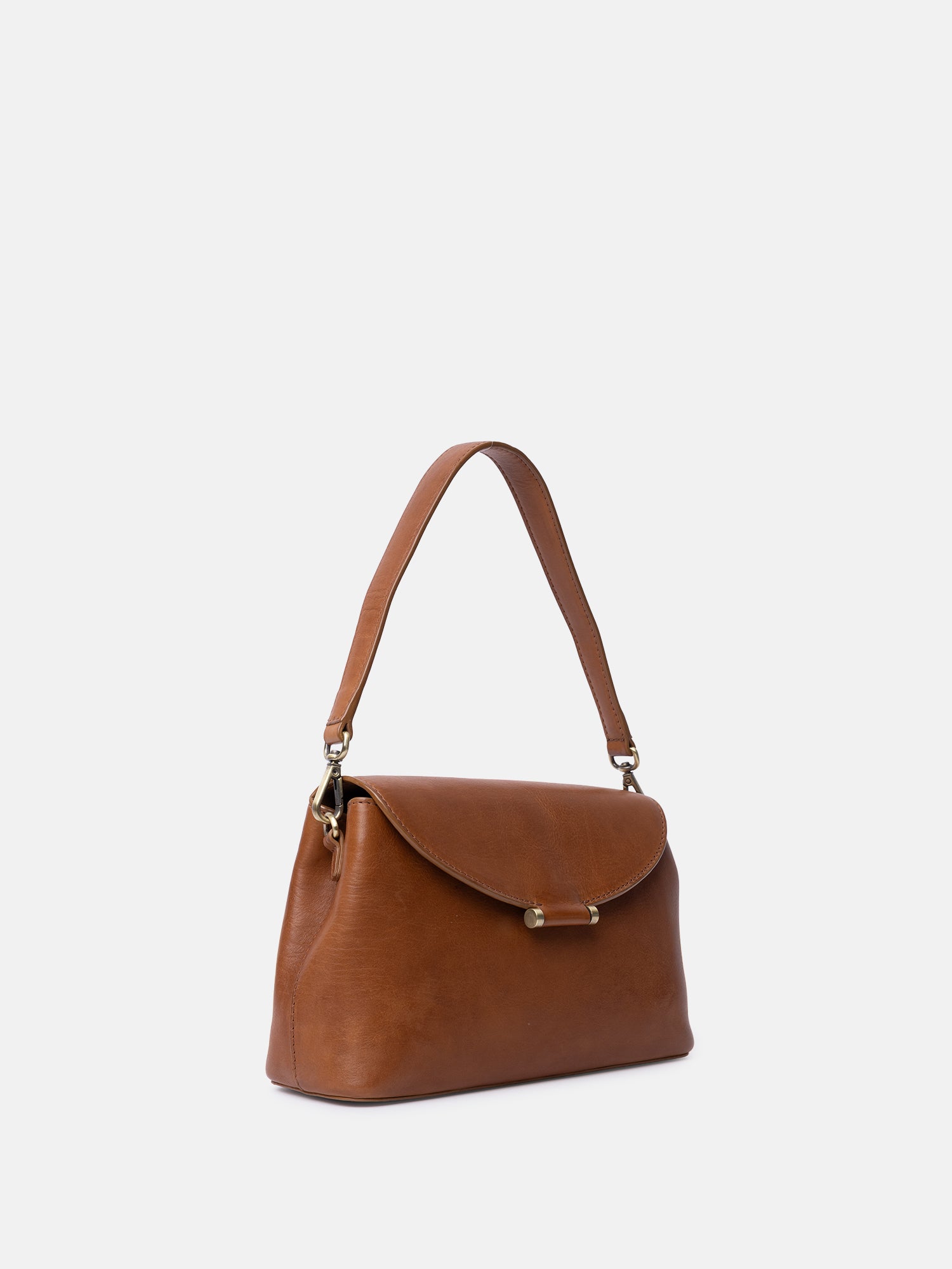 RE:DESIGNED Sonia 6674 Schultertasche Tan Vollleder
