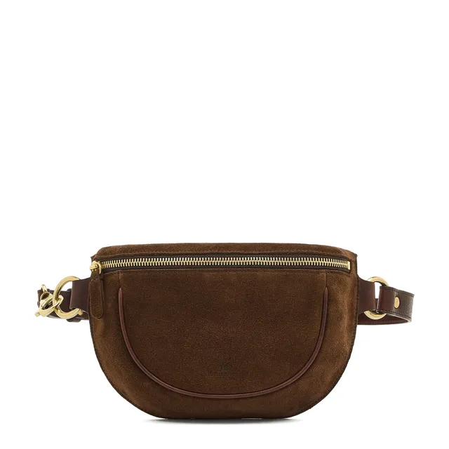 Il Bisonte Oliveta Gürteltasche Suede testa di moro