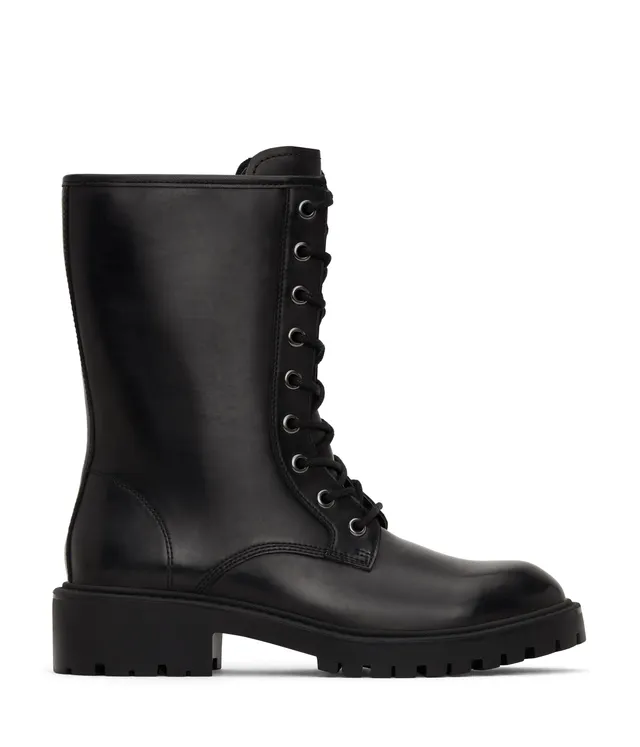 Matt & Nat REM Combat Boots Damenstiefel Lack-Optik