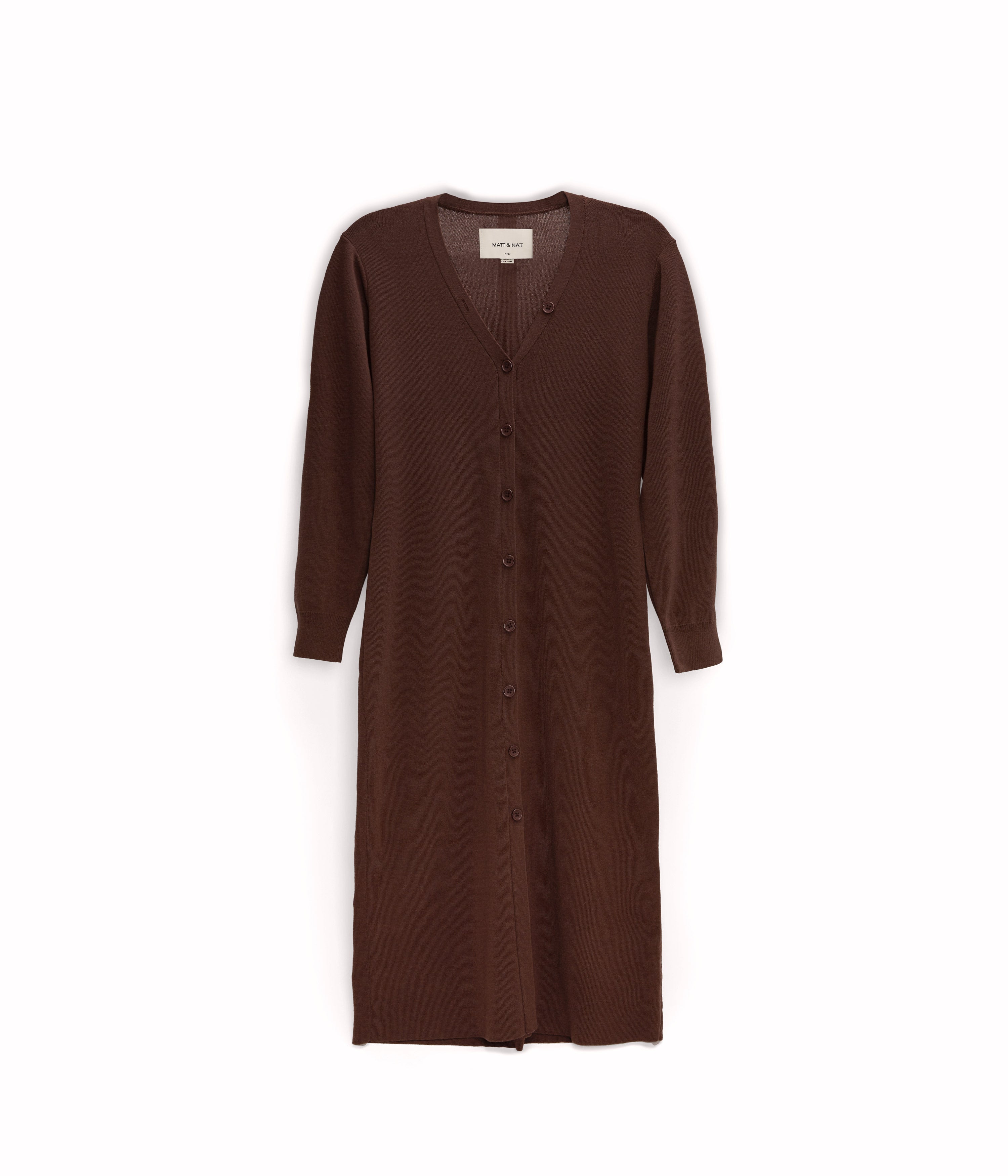Matt & Nat Franek Cardigan Sage Strickjacke lang vegan