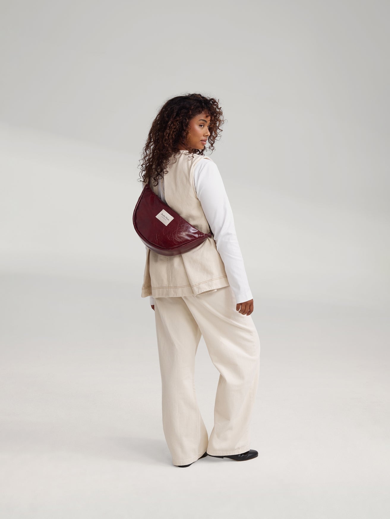 Studio Noos Adult Fanny Pack Bauchtasche burgundy vegan