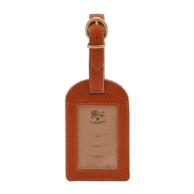 Il Bisonte Travel Gepäckanhänger Caramello Leder