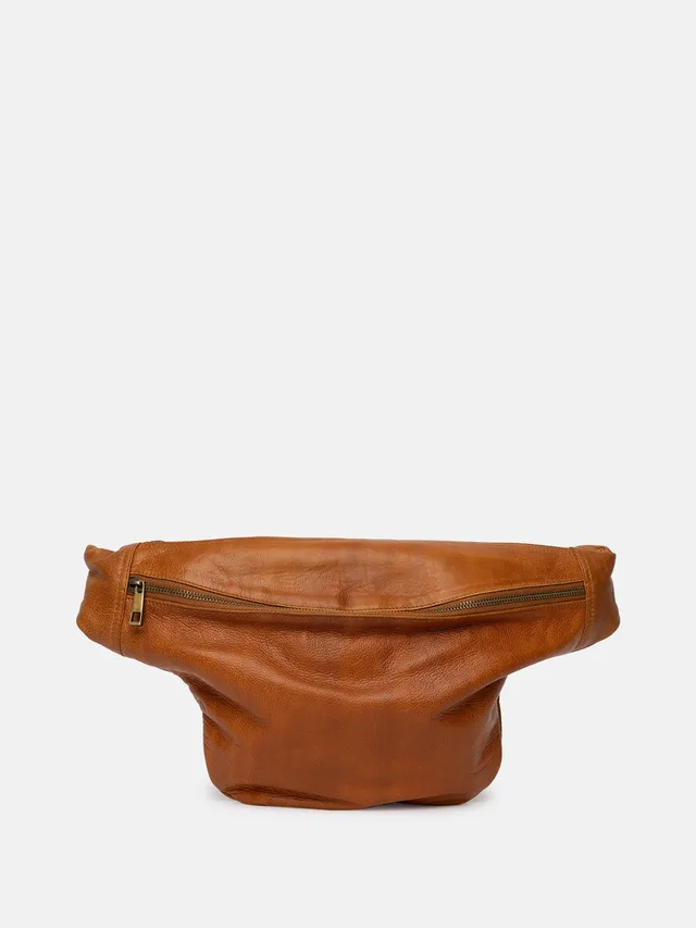 RE:DESIGNED Merla Urban Bauchtasche Burned Tan Vollleder