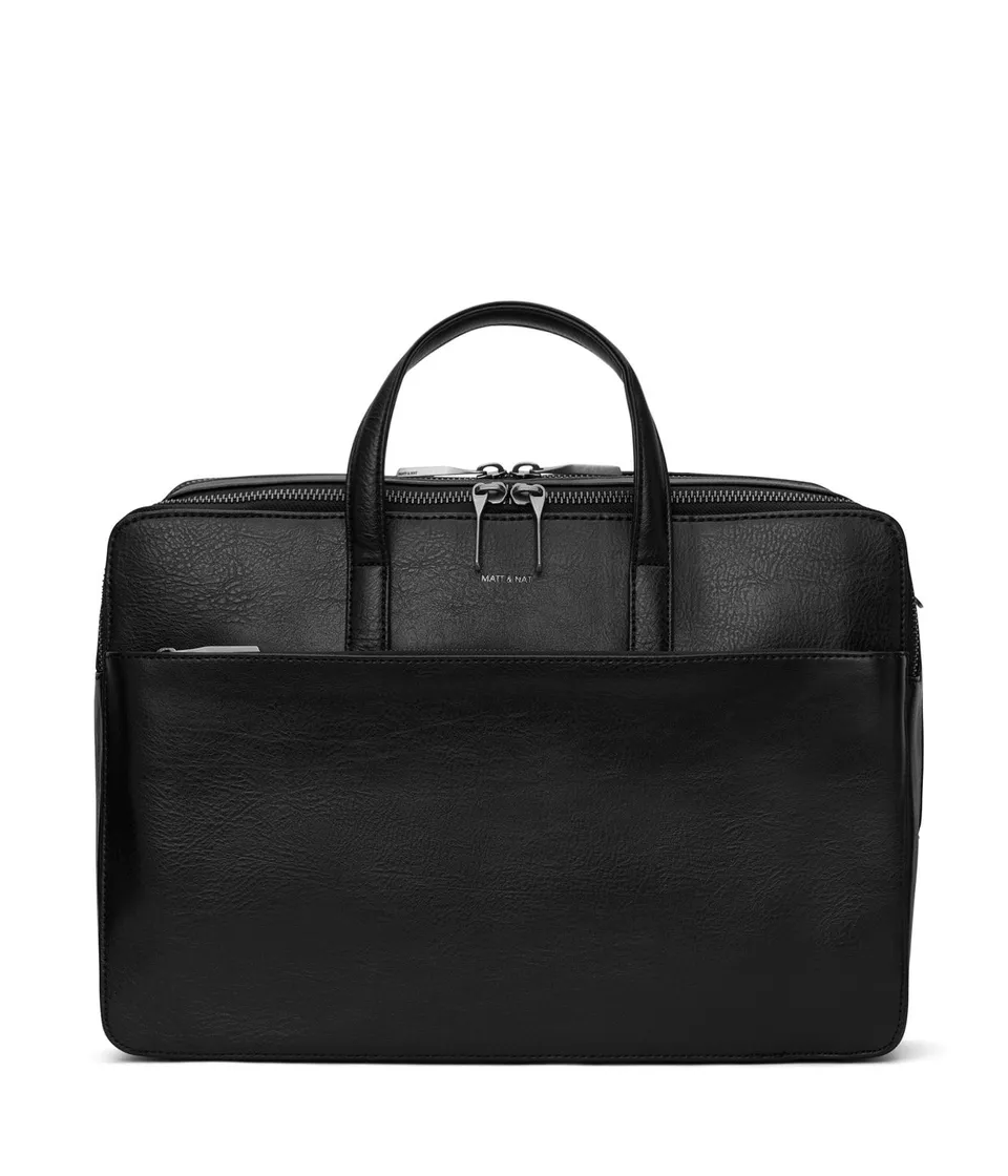 Matt & Nat Dwell Tom Aktentasche Schwarz 15 Zoll vegan