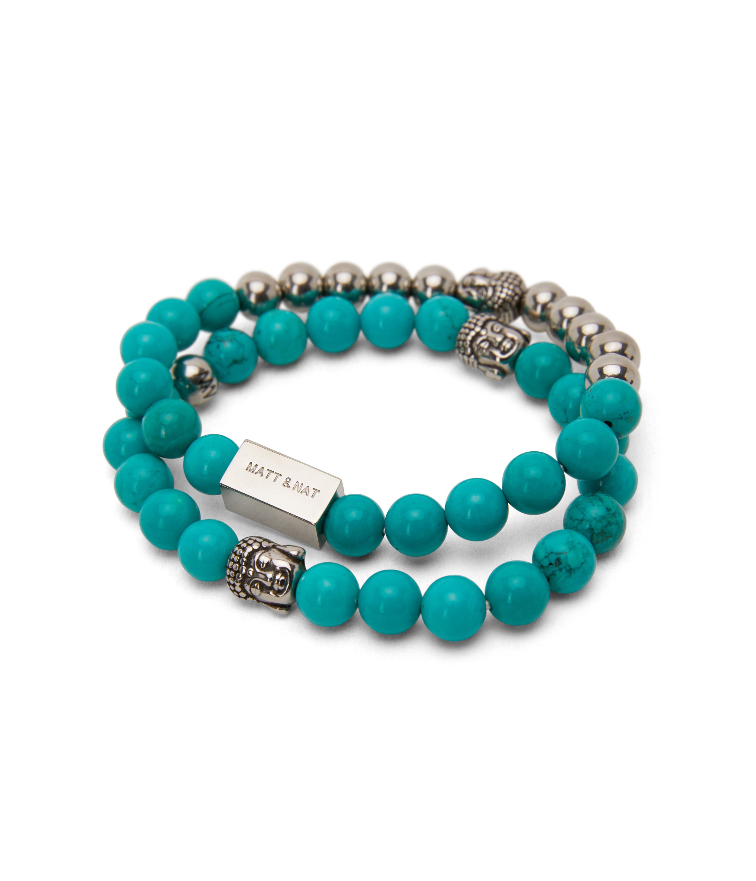 Matt & Nat Healing Armband Set Türkis 2er
