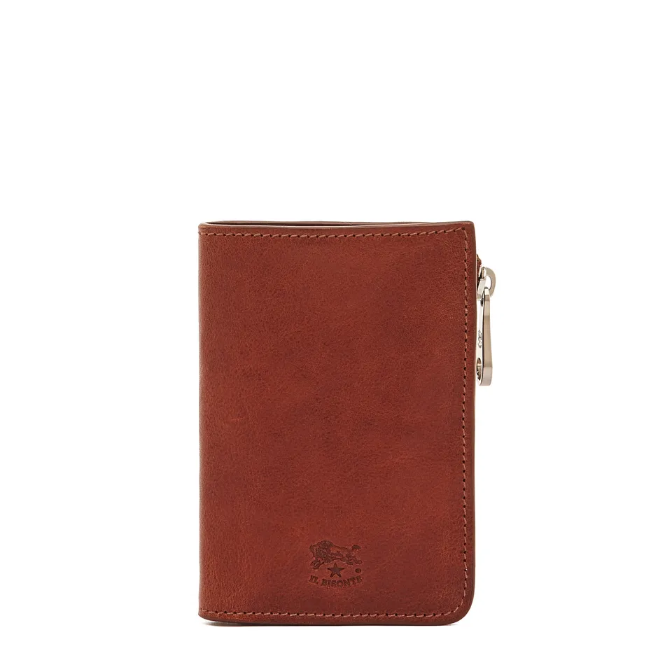 Il Bisonte Duccio Bifold Geldbörse Seppia Vollleder