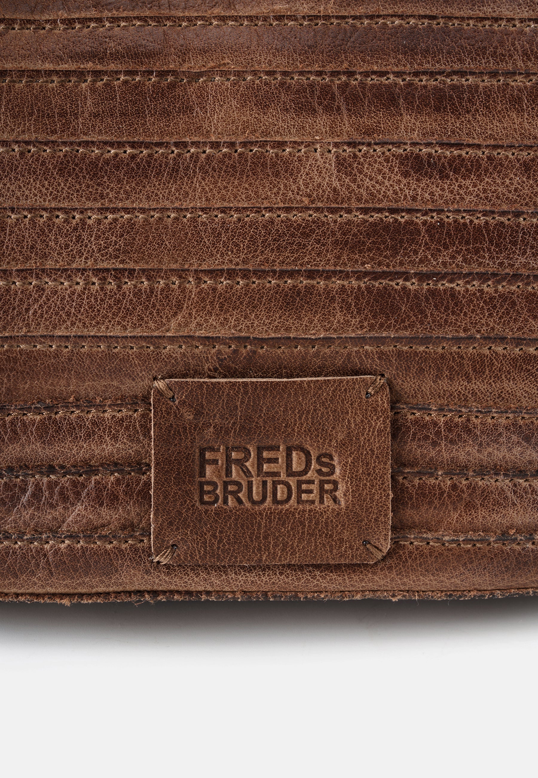 FREDsBRUDER Layer Tulip Shopper toffee Echtleder