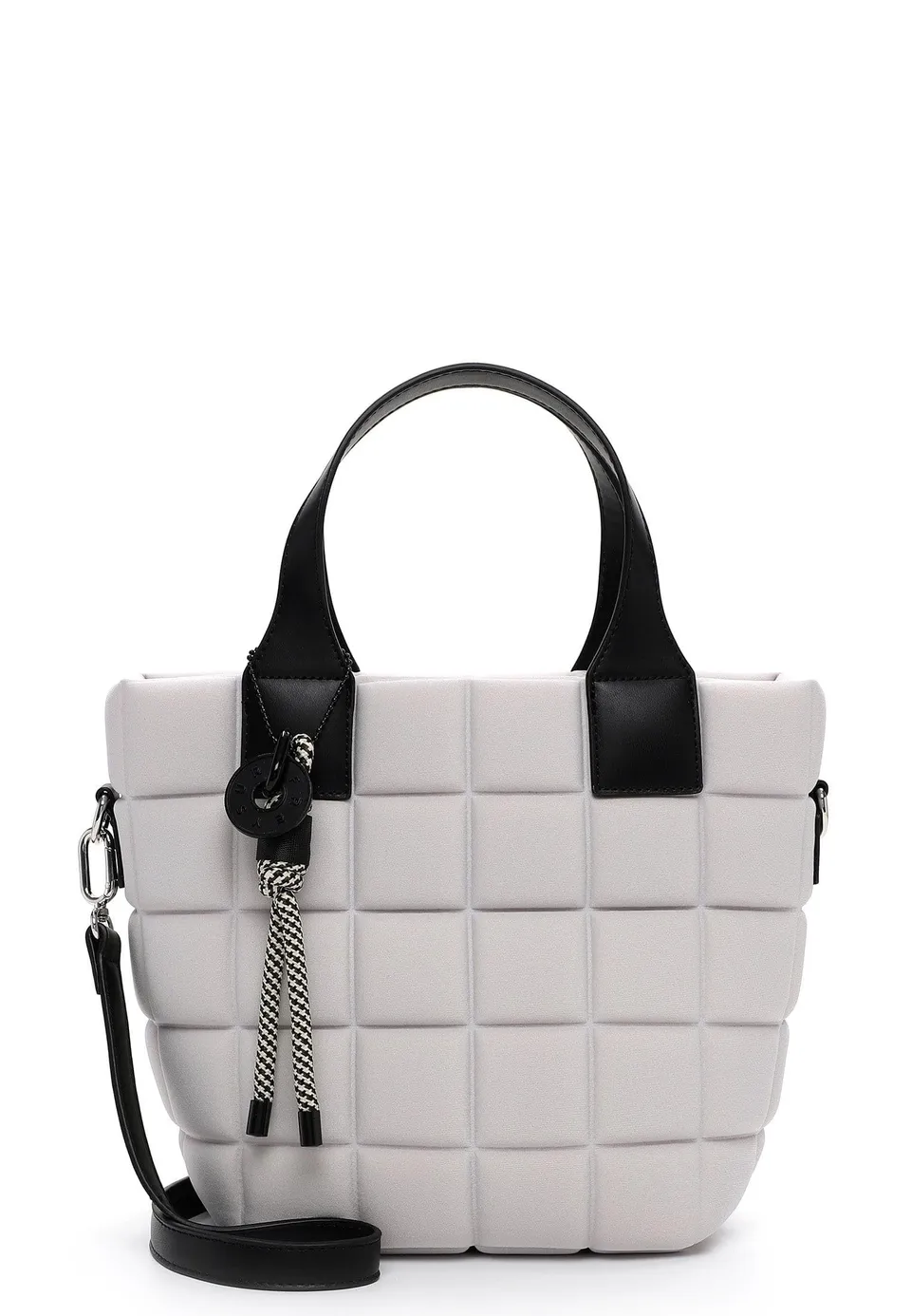 SURI FREY Jancy Cityshopper S Handtasche hellgrau gesteppt